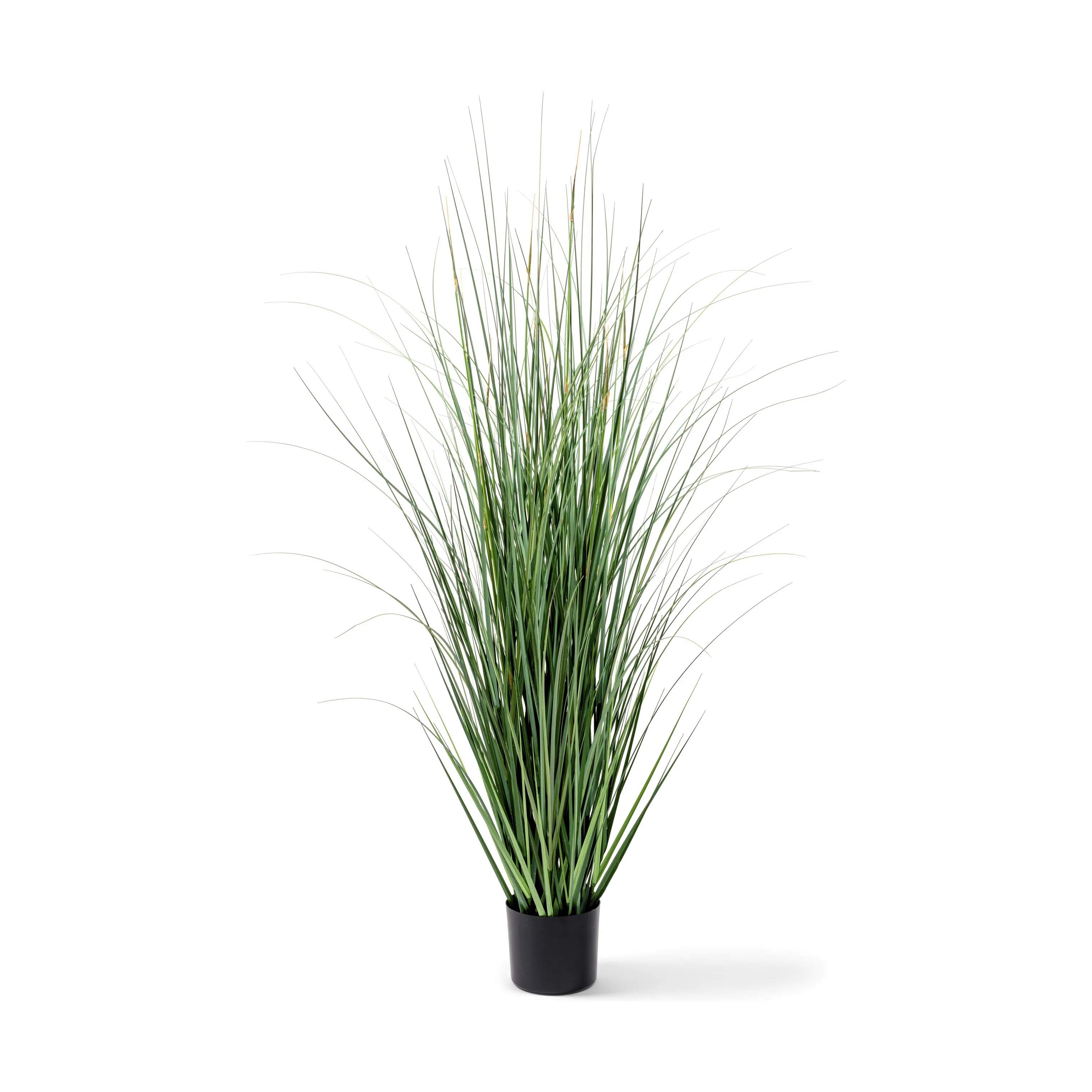 Kunstig Plante - Græs, sort/grøn, large