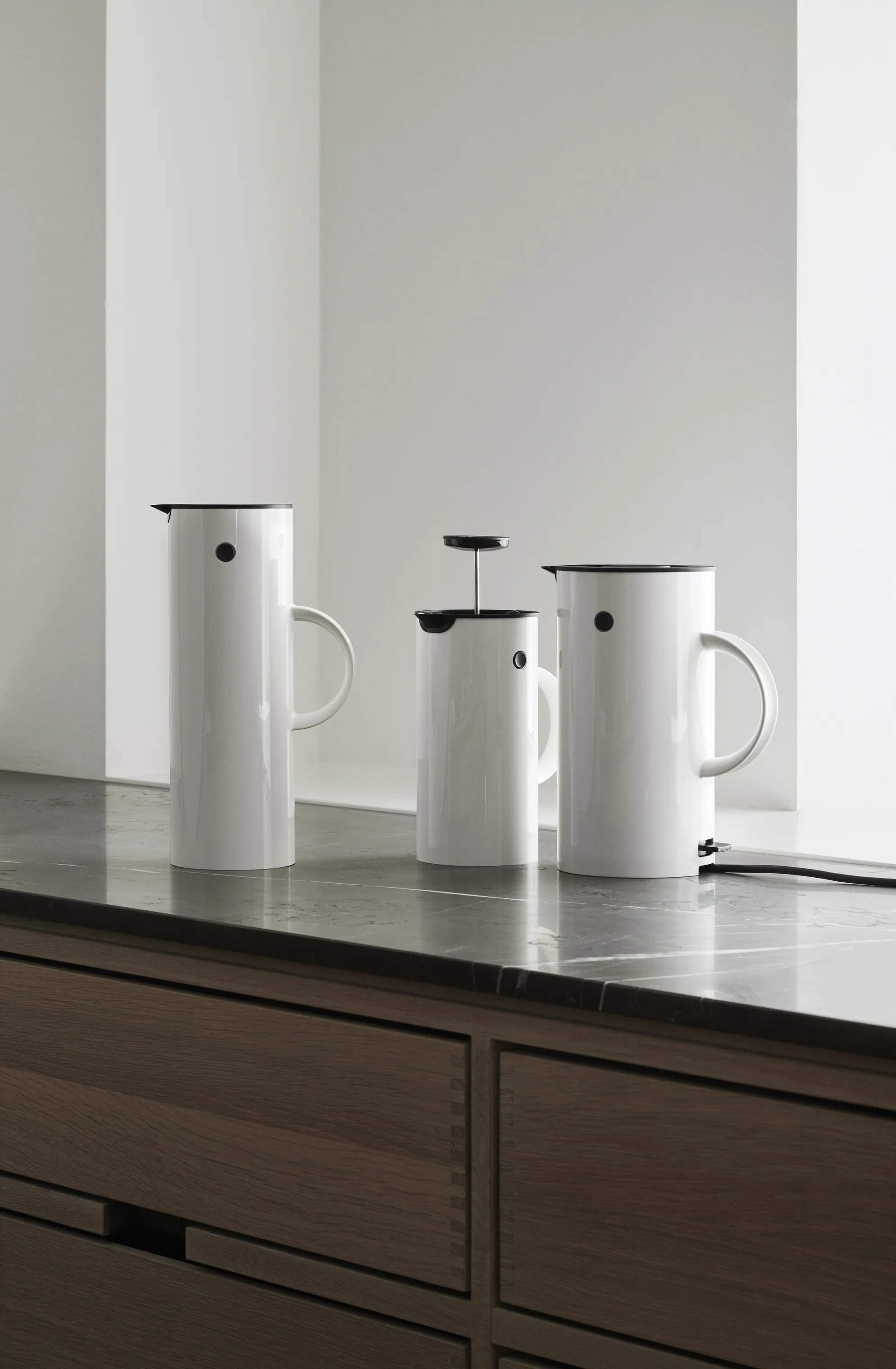 Stelton Elkedler EM77 Elkedel i Hvid, 1.5 L, 2