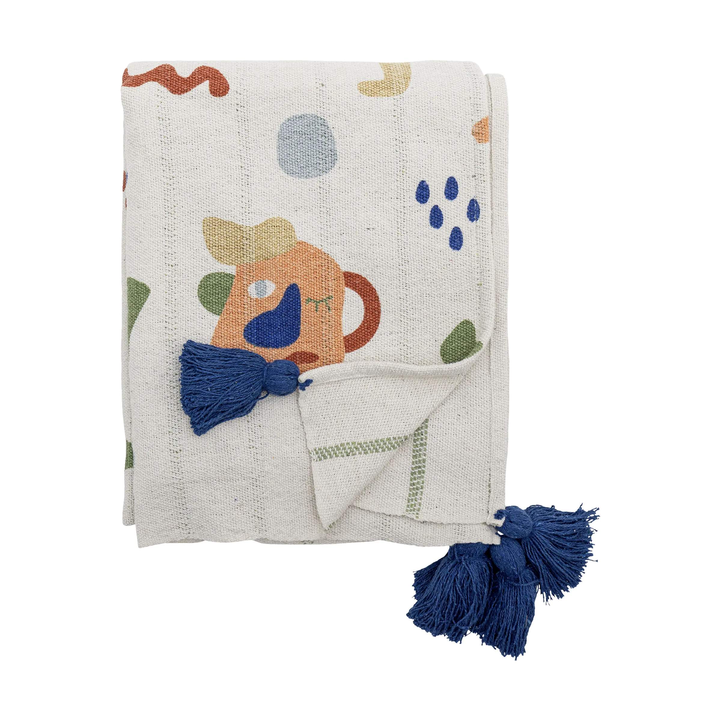 Bloomingville Mini Plaider Sylvie Plaid i Natur, 1