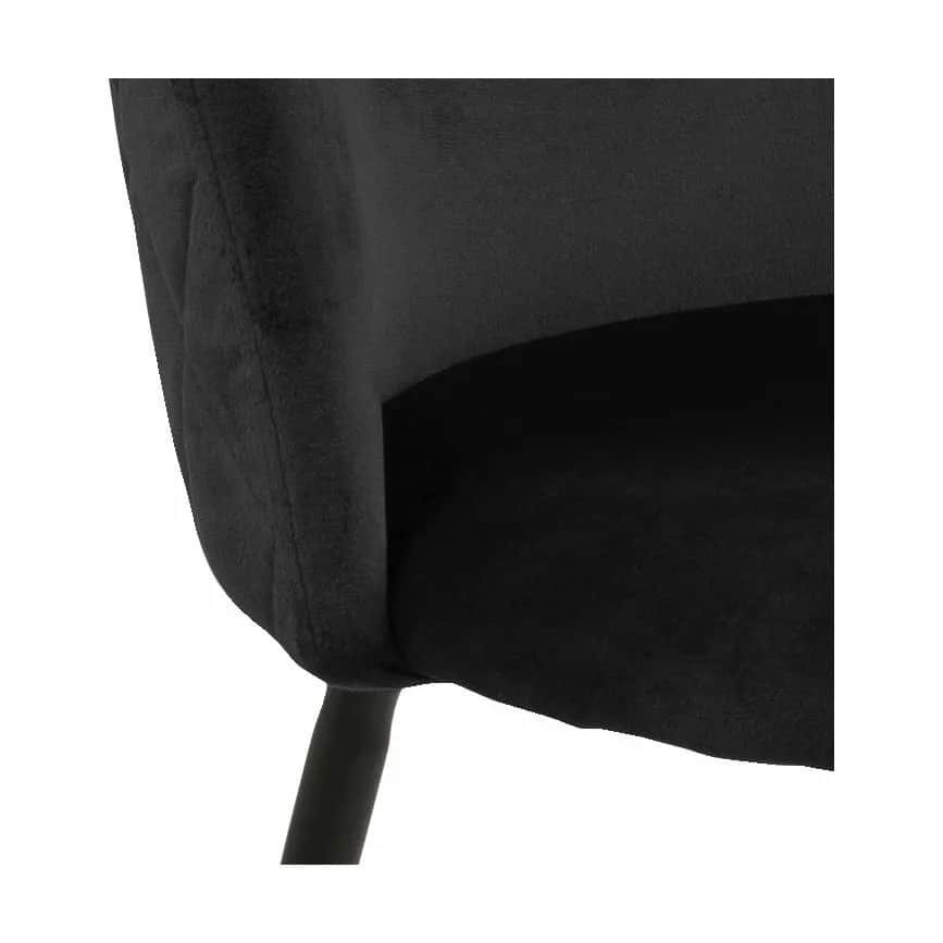 CASA Living Spisebordsstole Louise Spisebordsstol - 2 stk. i sort, 5