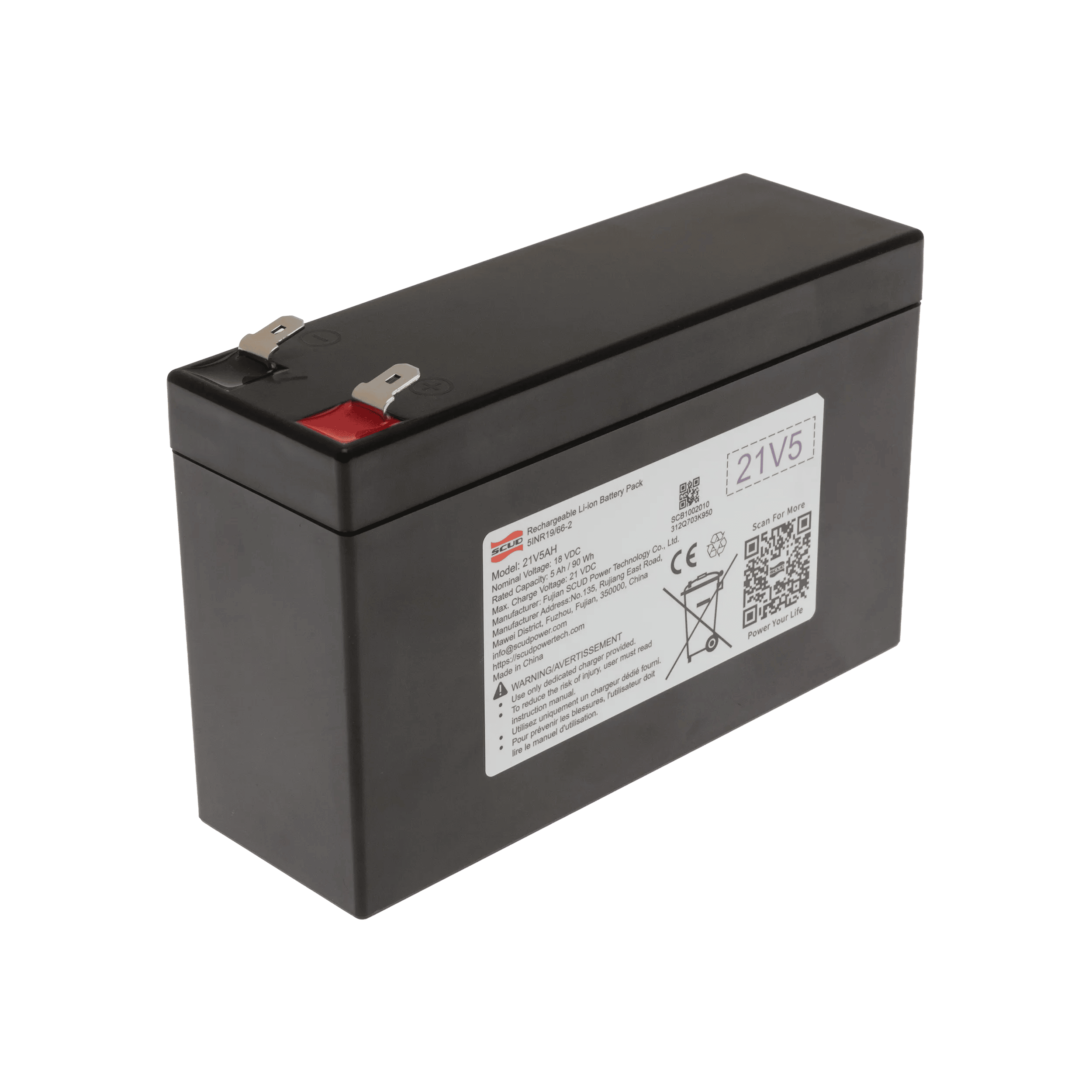 NORDIC PLAY Speed Batterier Lithiumbatteri 18V 5AH i Lithiumbatteri 18V 5AH, 1