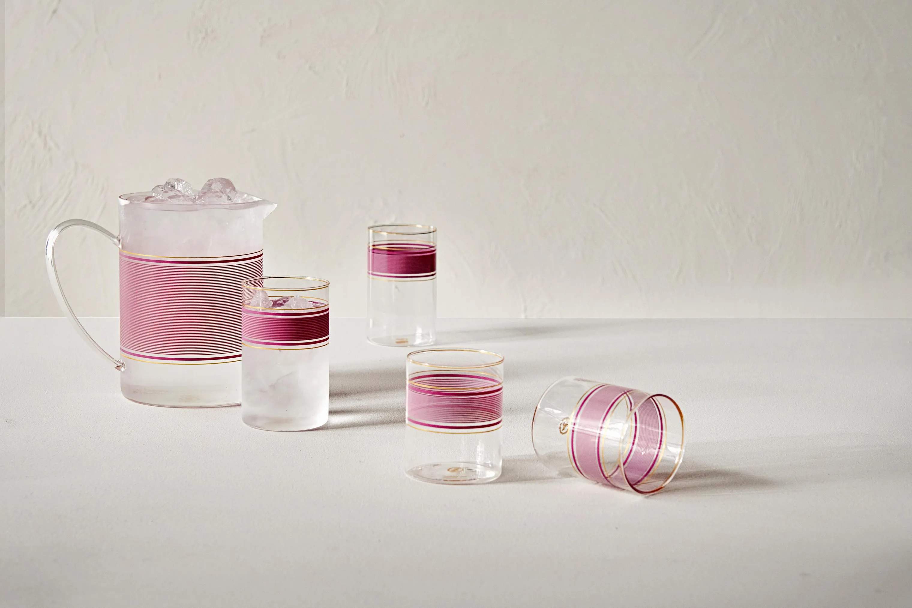 PIP Studio Vandglas PIP Chique Glas - 6 stk. i Pink, 2