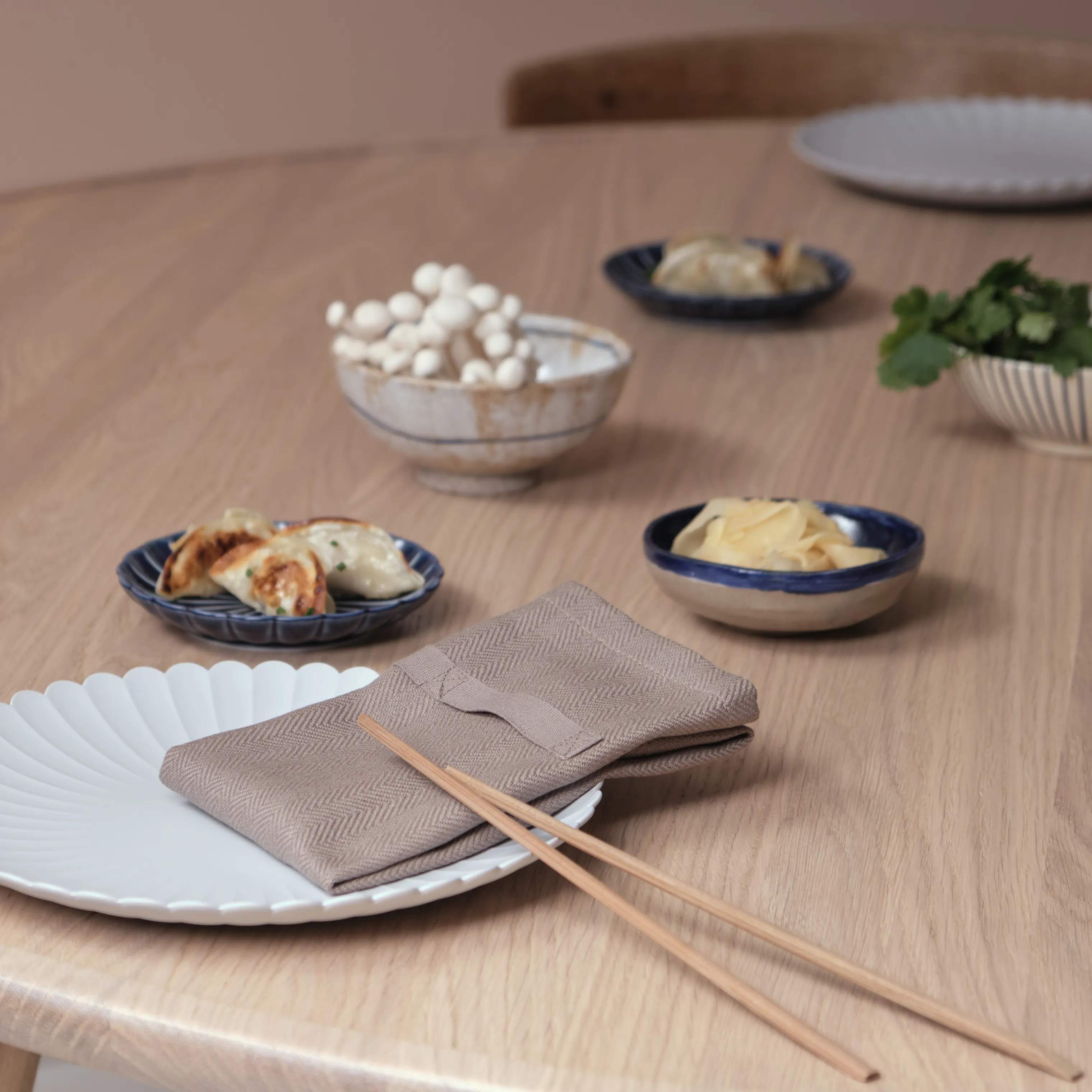 The Organic Company Stofservietter Stofserviet - 4 stk. i Brun, 2