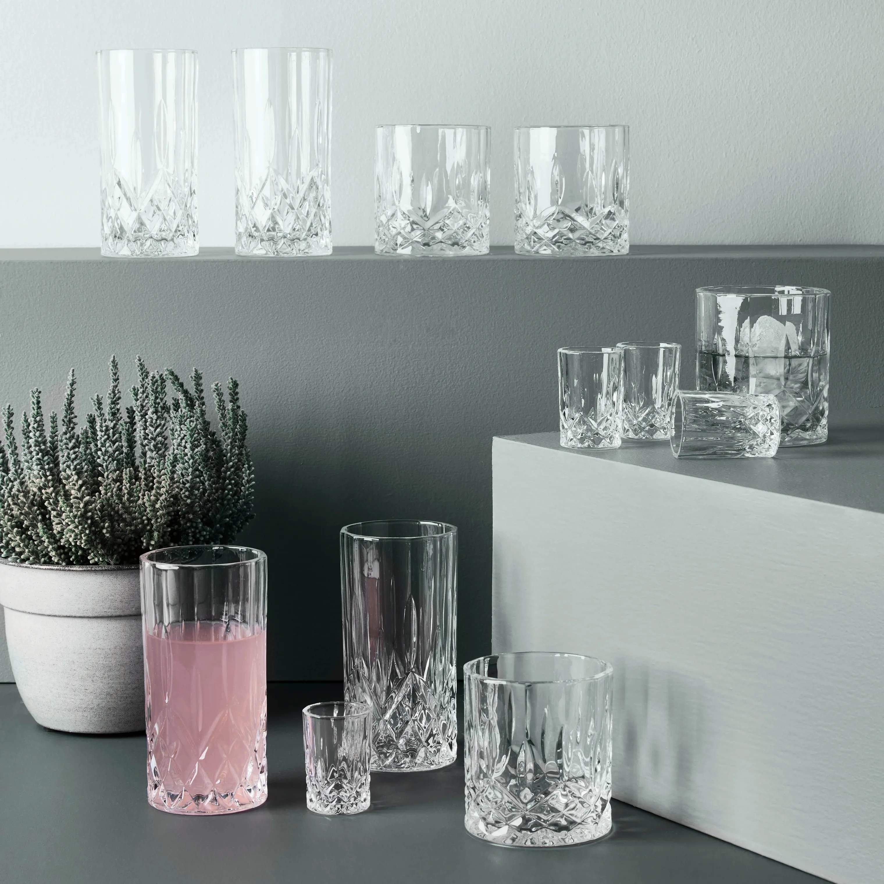 Aida Highball glas Harvey Longdrink Glas - 2 stk. i Klar, 3