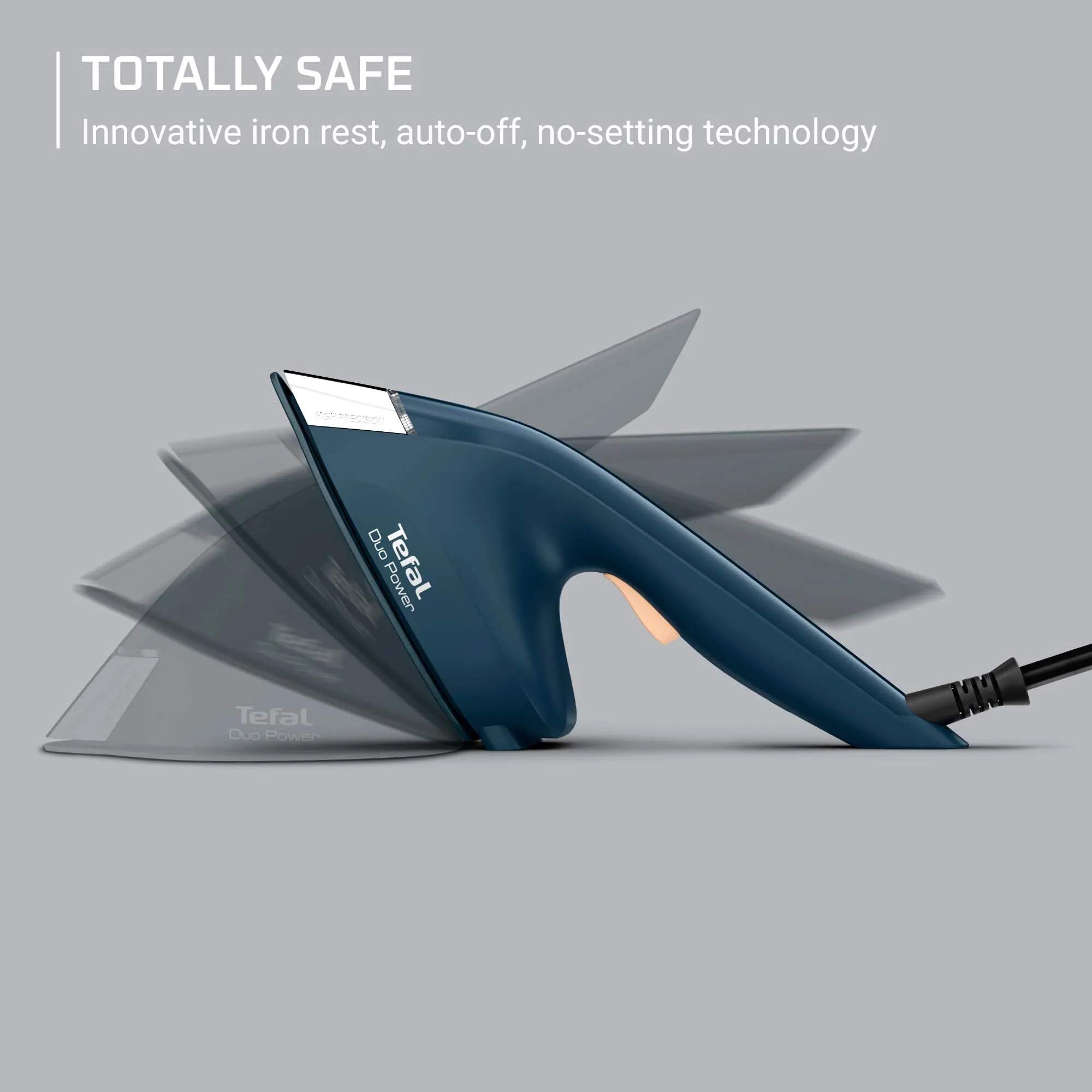 Tefal Strygejern Duo Force Dampsæt - 2 dele i Deep Dive Blue, 6