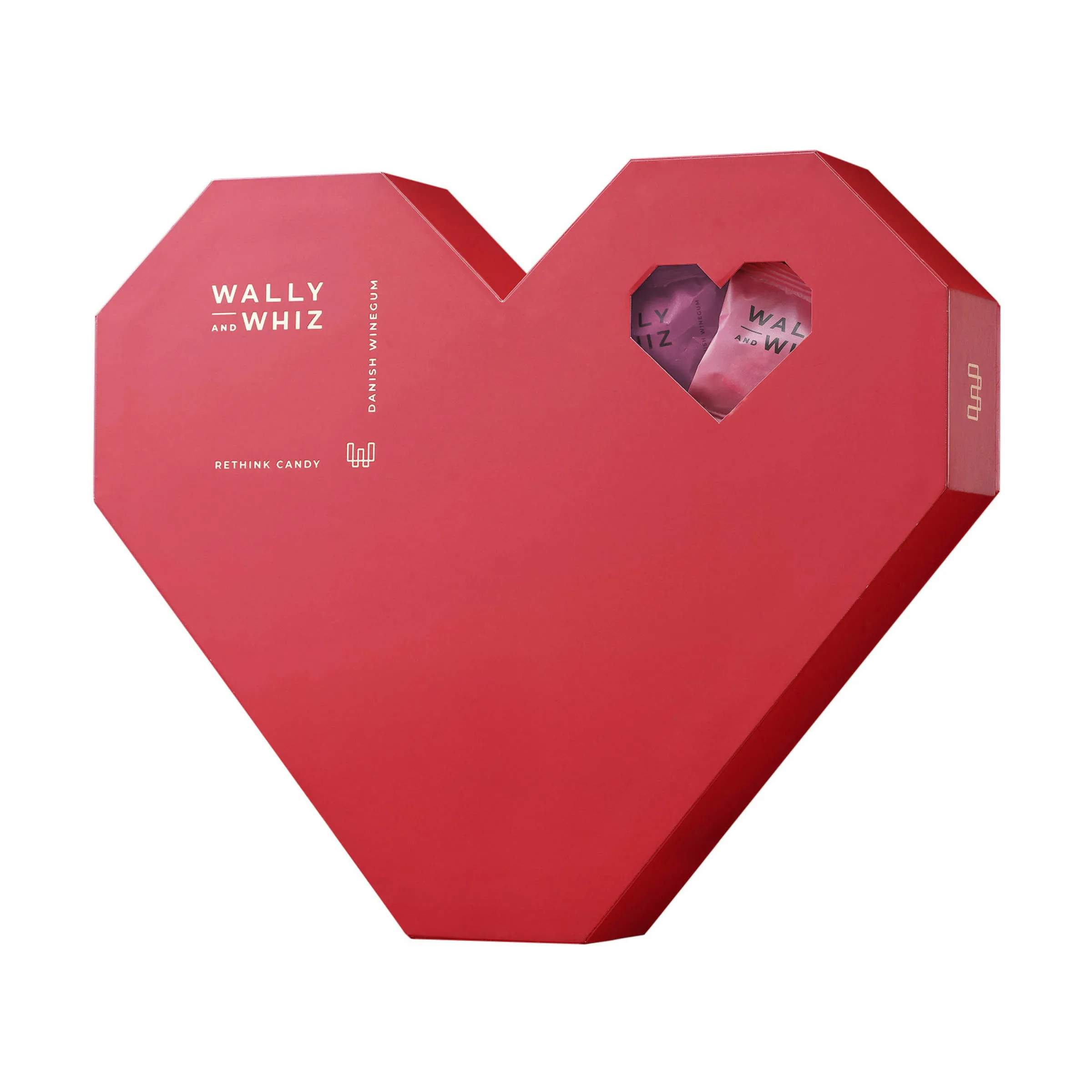 Vingummi - Heart Box, rød, large