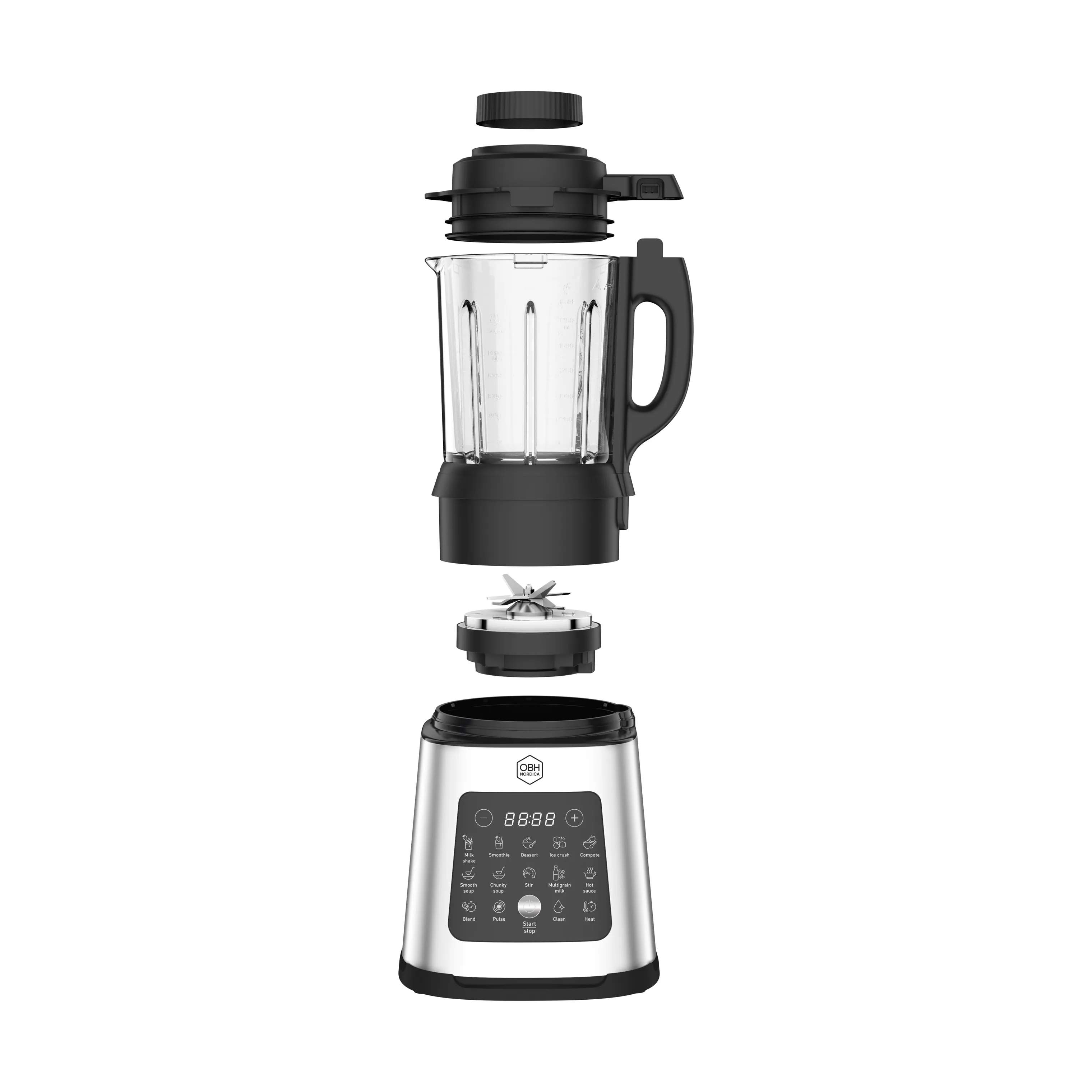 OBH Nordica Blendere Blender Perfectmix Cook i Sølvfarvet, 4