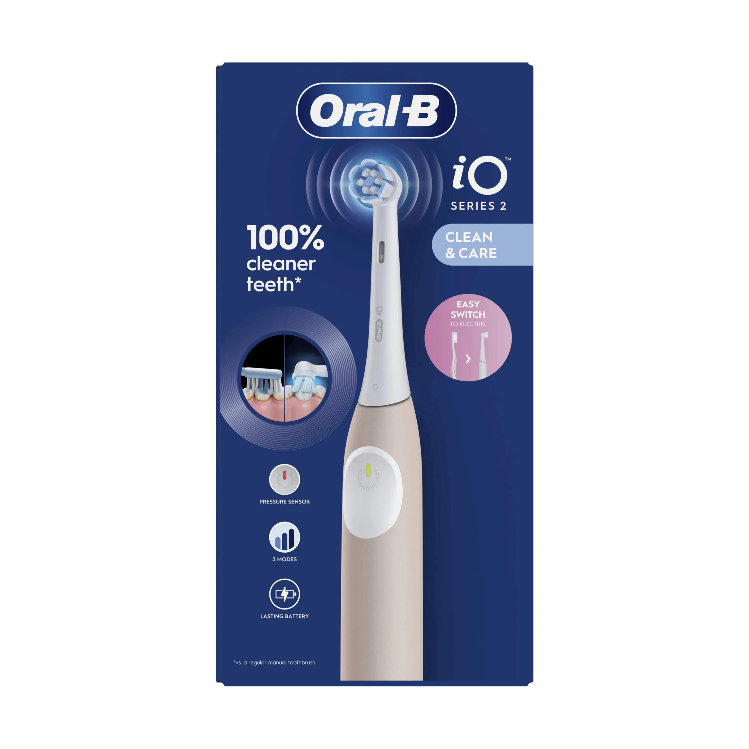 Oral-B Eltandbørster iO2 iO 2 Elektrisk Tandbørste i Calm Pink, 2