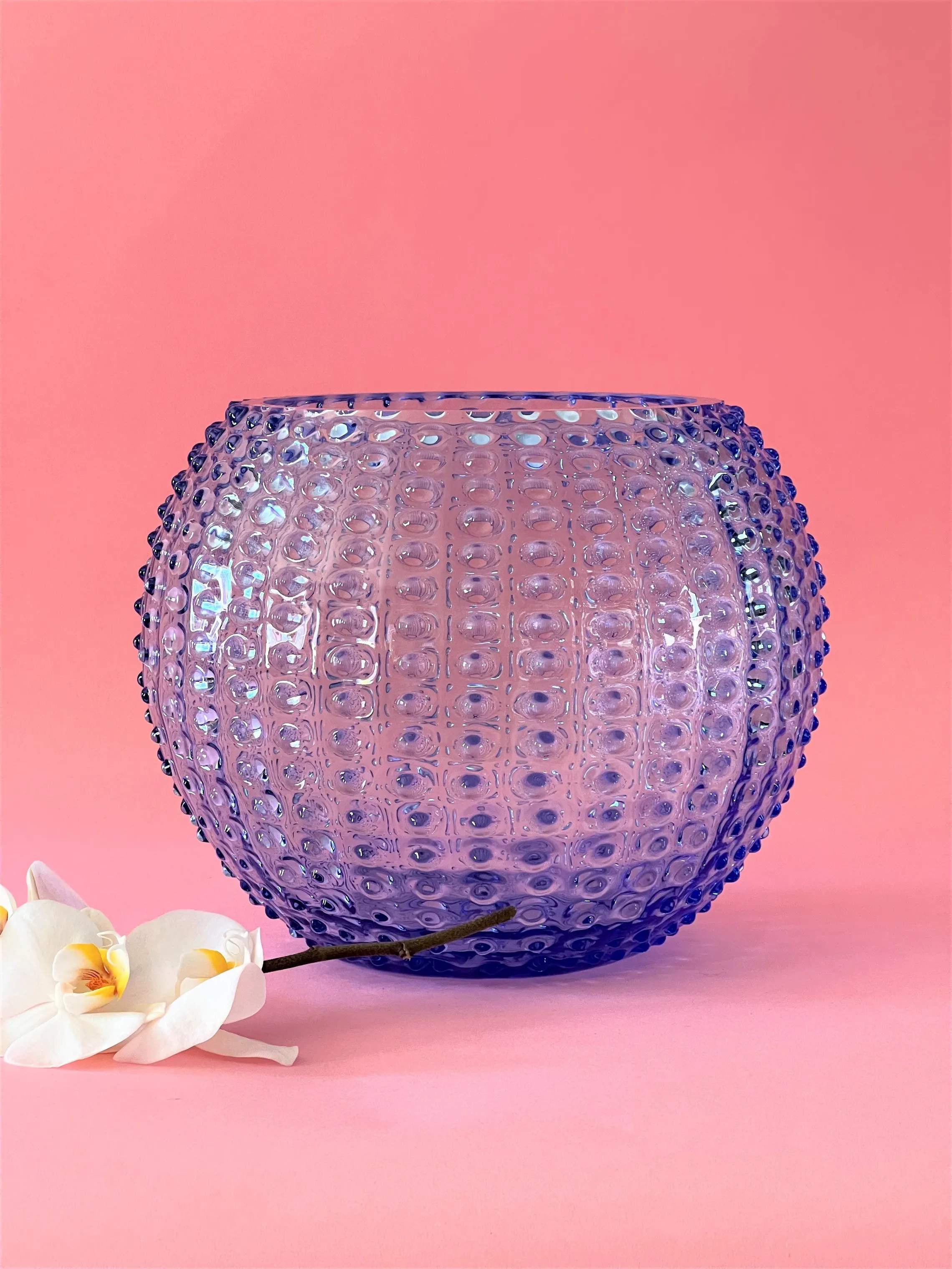 Anna von Lipa Vaser Hobnail Vase i Blå, 24 cm, 2