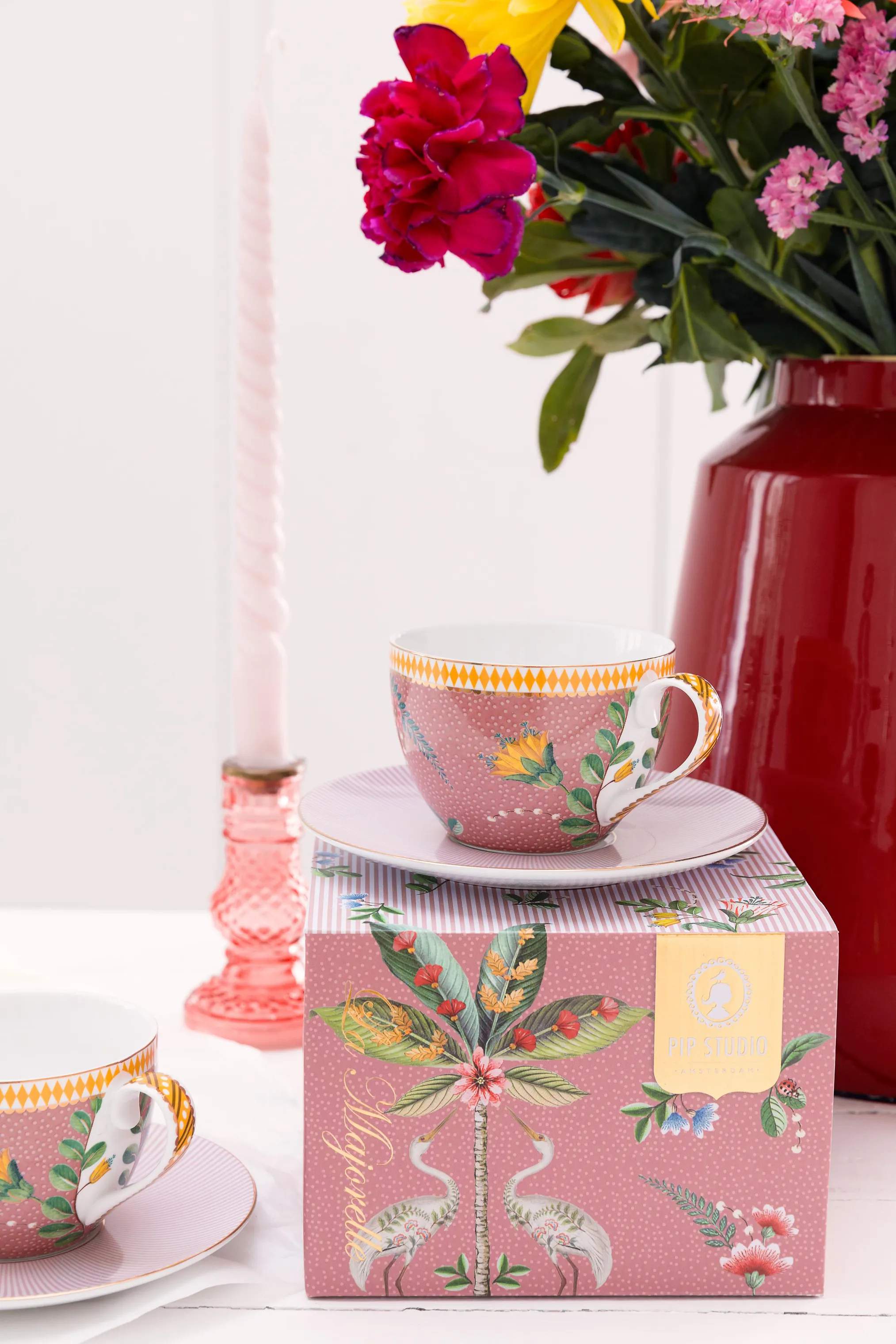 PIP Studio Krus og kopper med hank La Majorelle Kop i Pink, 2