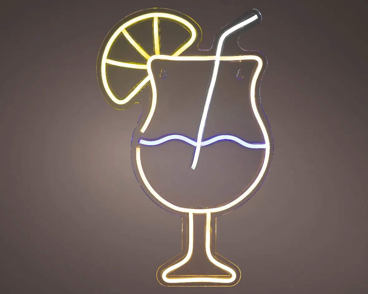CASA Living LED-lamper LED Neon skilt i Multi, 40 cm, 2