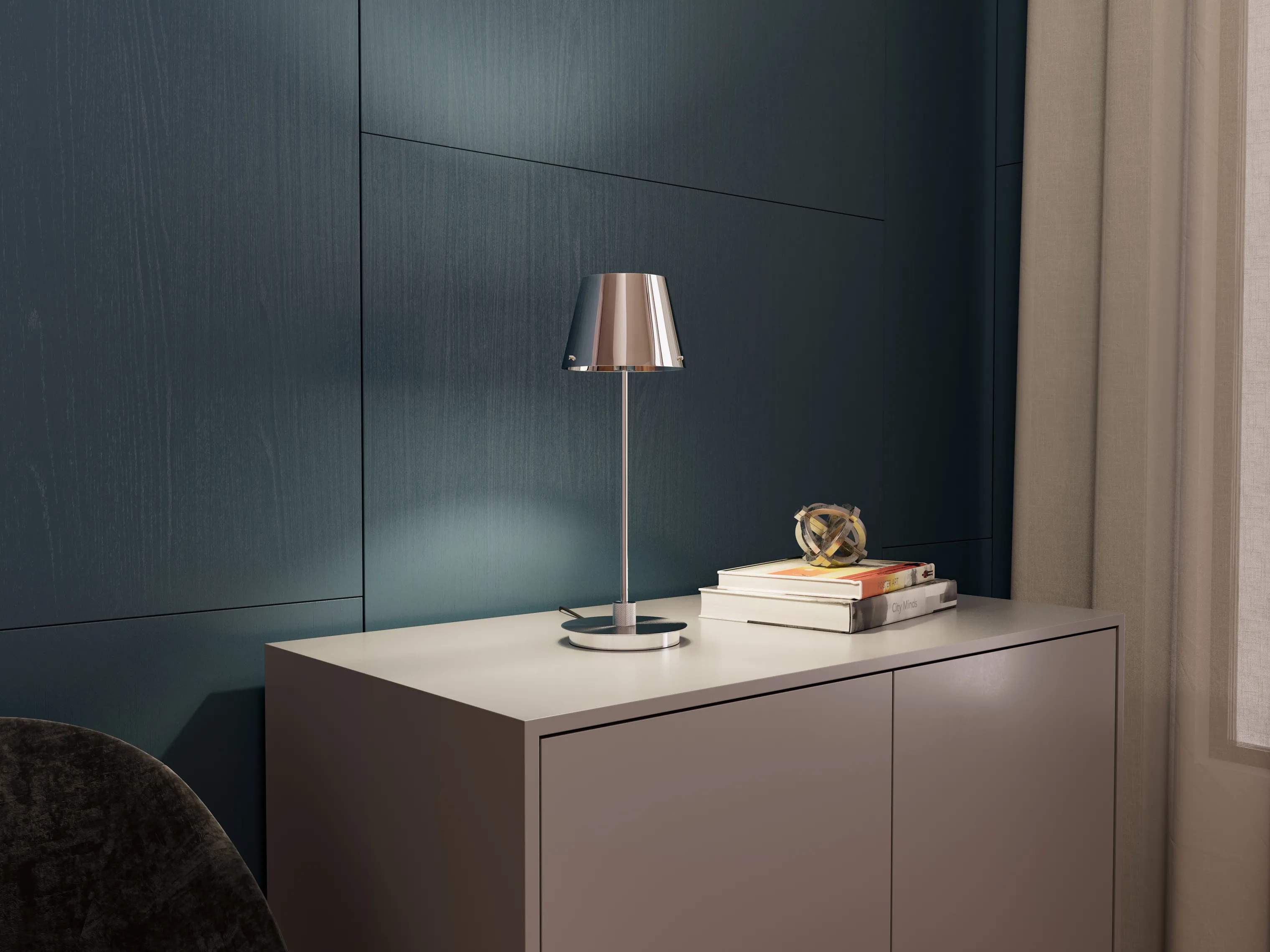 Herstal Bordlamper Gil il Grande Bordlampe i Krom, 3