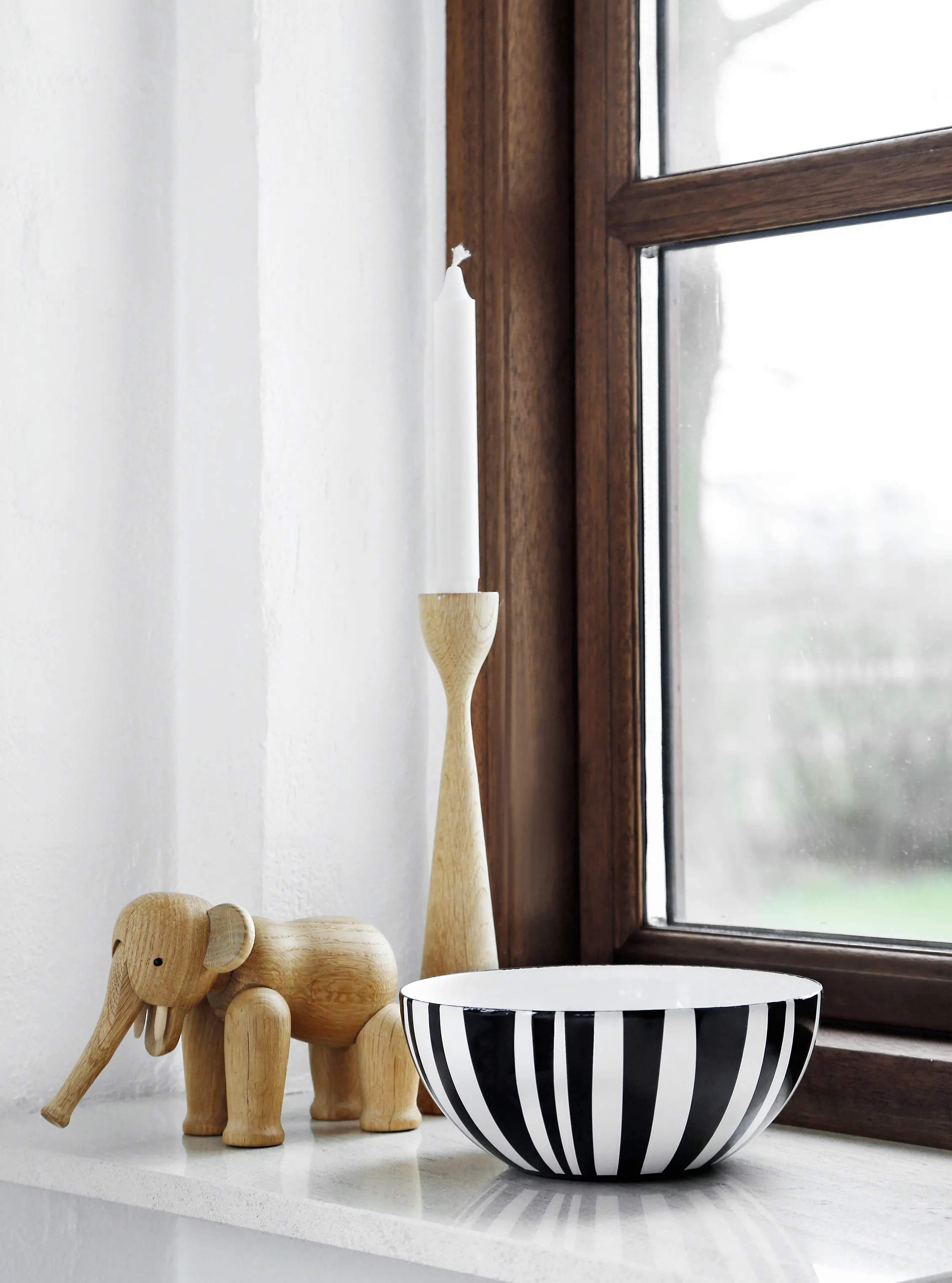 Cathrineholm Serveringsskåle Stripes Skål i Sort, 18 cm, 4