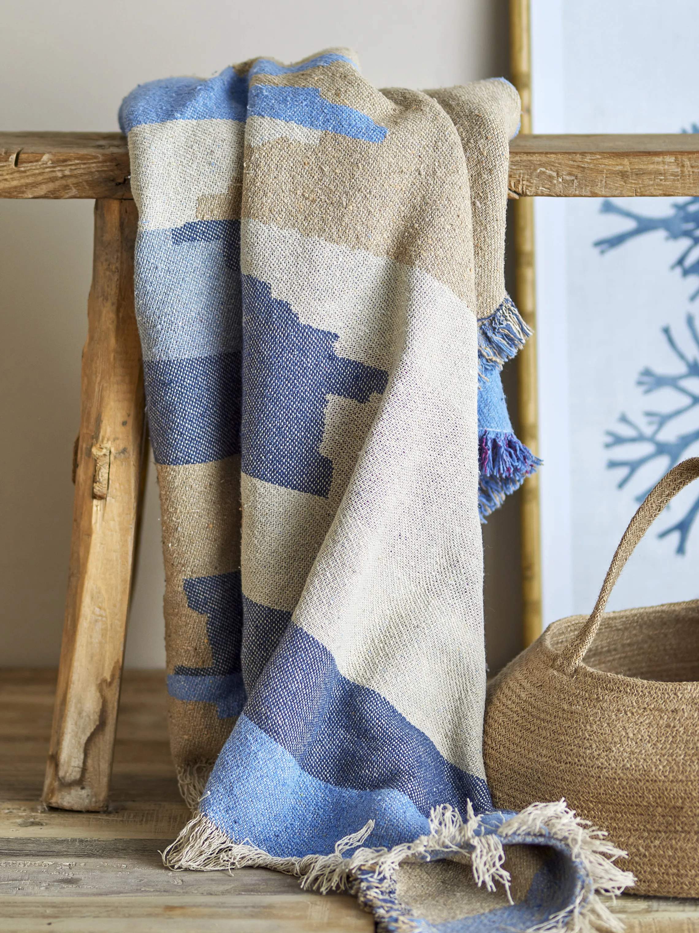 Creative Collection Plaider Maji Plaid i Blå, 3