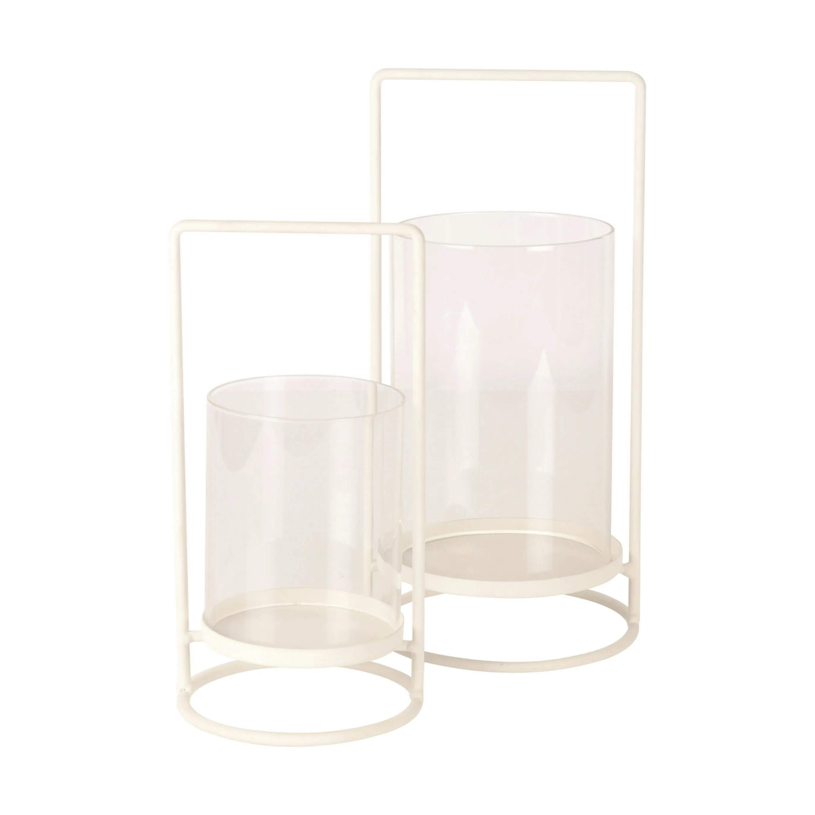 CASA Living Hurricanes Hurricane Lysestage m. hank i Hvid, 20 cm, 3