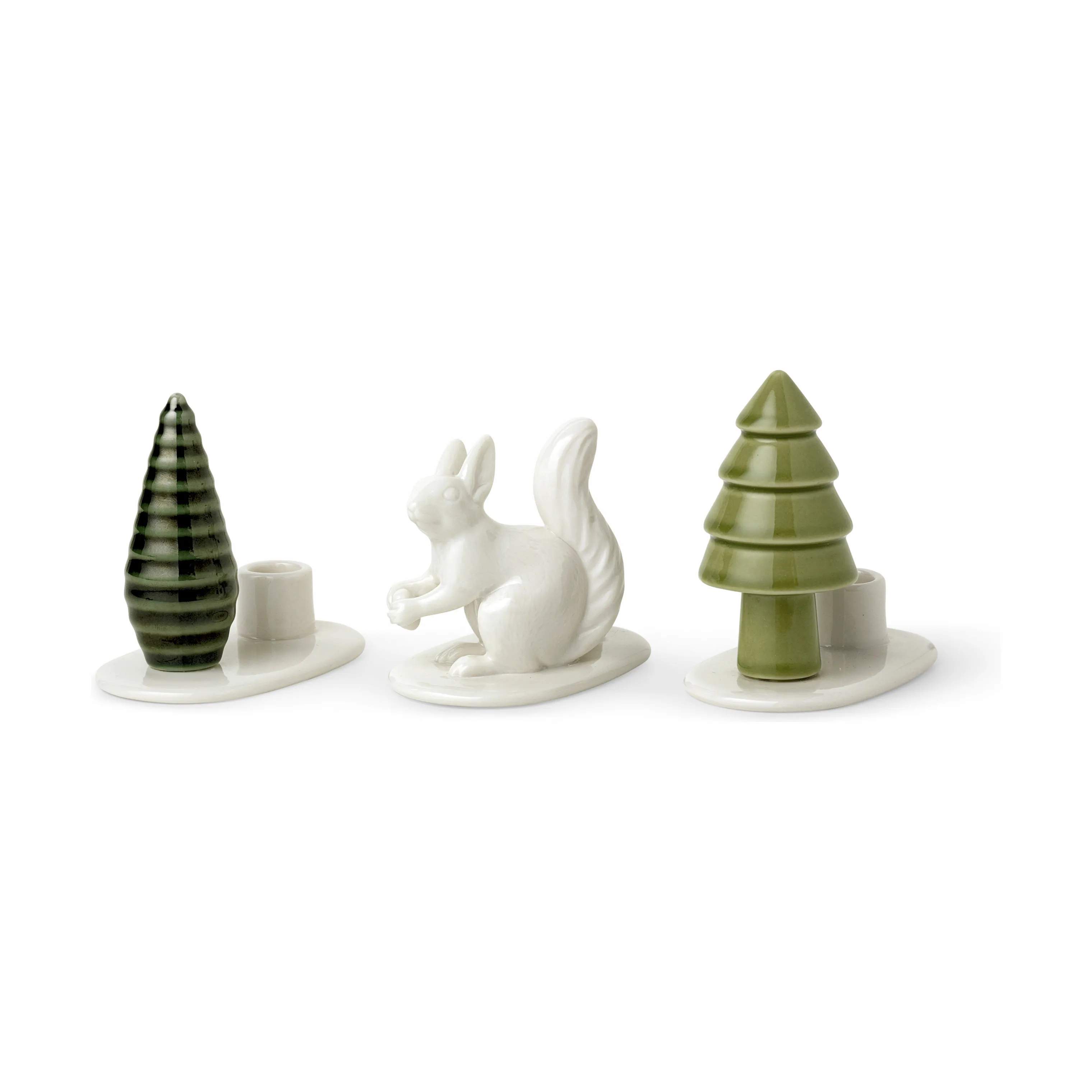 Dottir Kronelysestage Winter Stories Flock Squirrel Lysestage - 3 stk. i Squirrel, 1