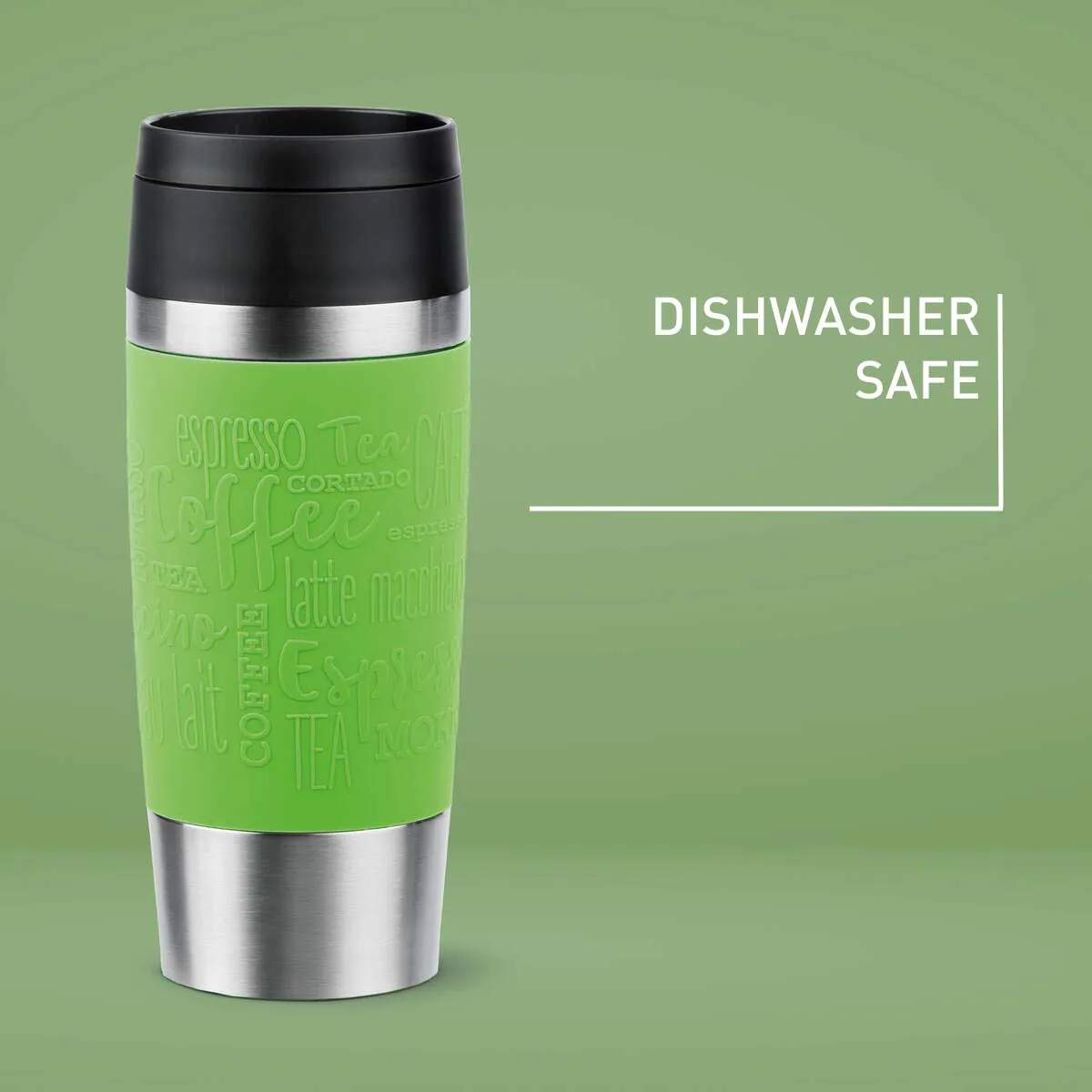 Emsa To go kopper To Go To-Go Classic Rejsekrus i Lime, 0.36 L, 3