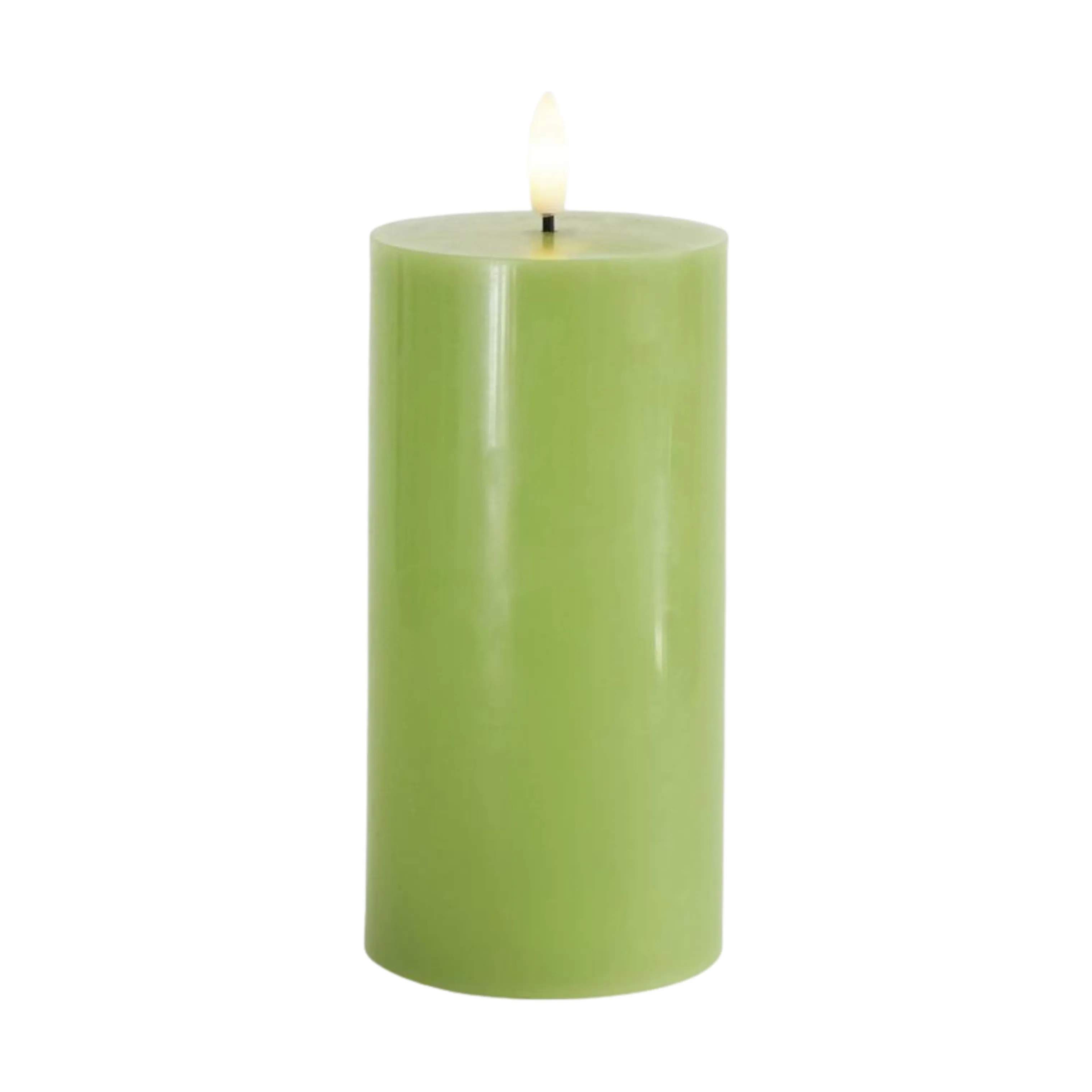Sirius LED-lys Sille LED Bloklys i Spring Green, H15 x Ø7,5 cm, 1