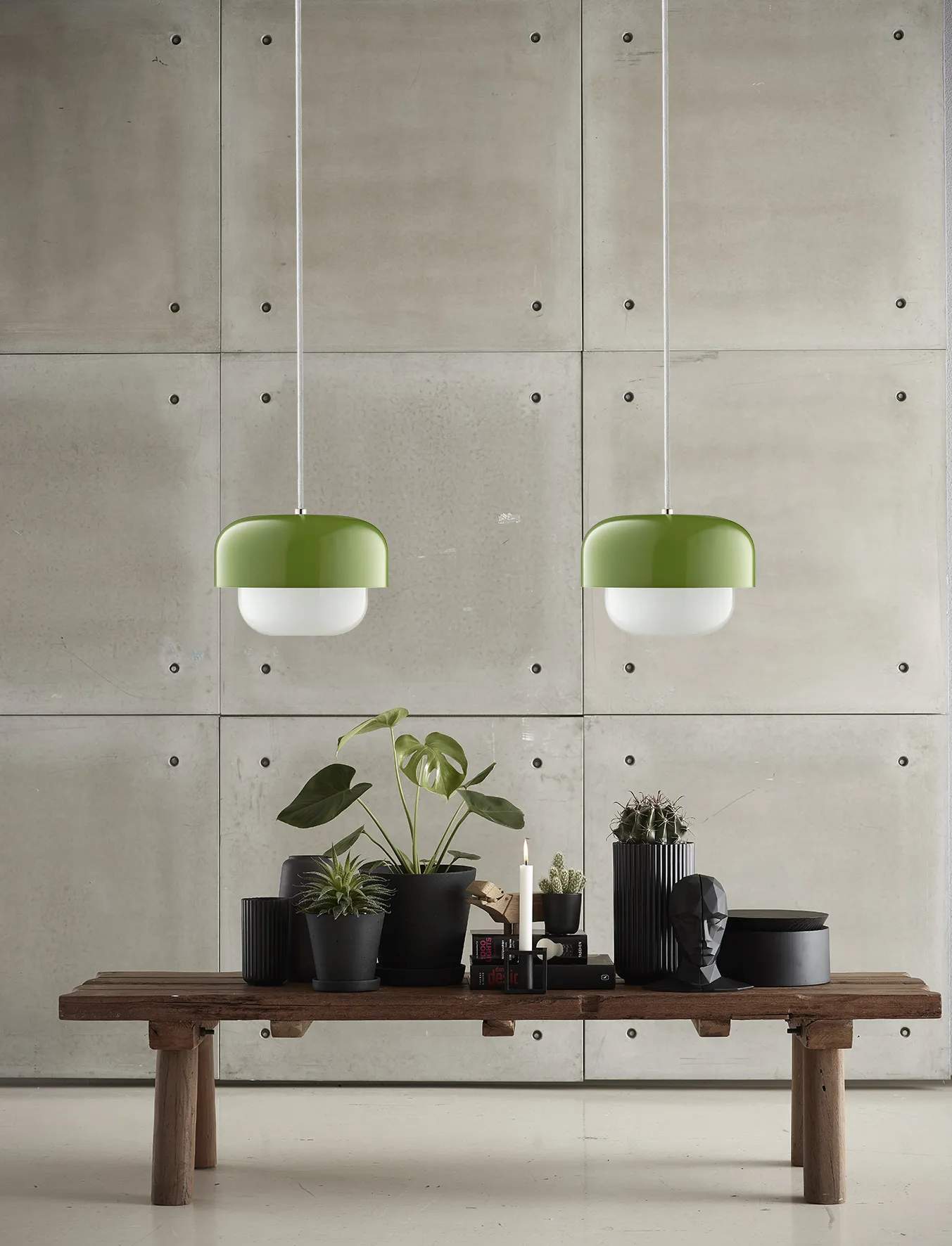 Dyberg Larsen Pendler HAIPOT Pendel i Matcha lys grøn, 23 cm, 2