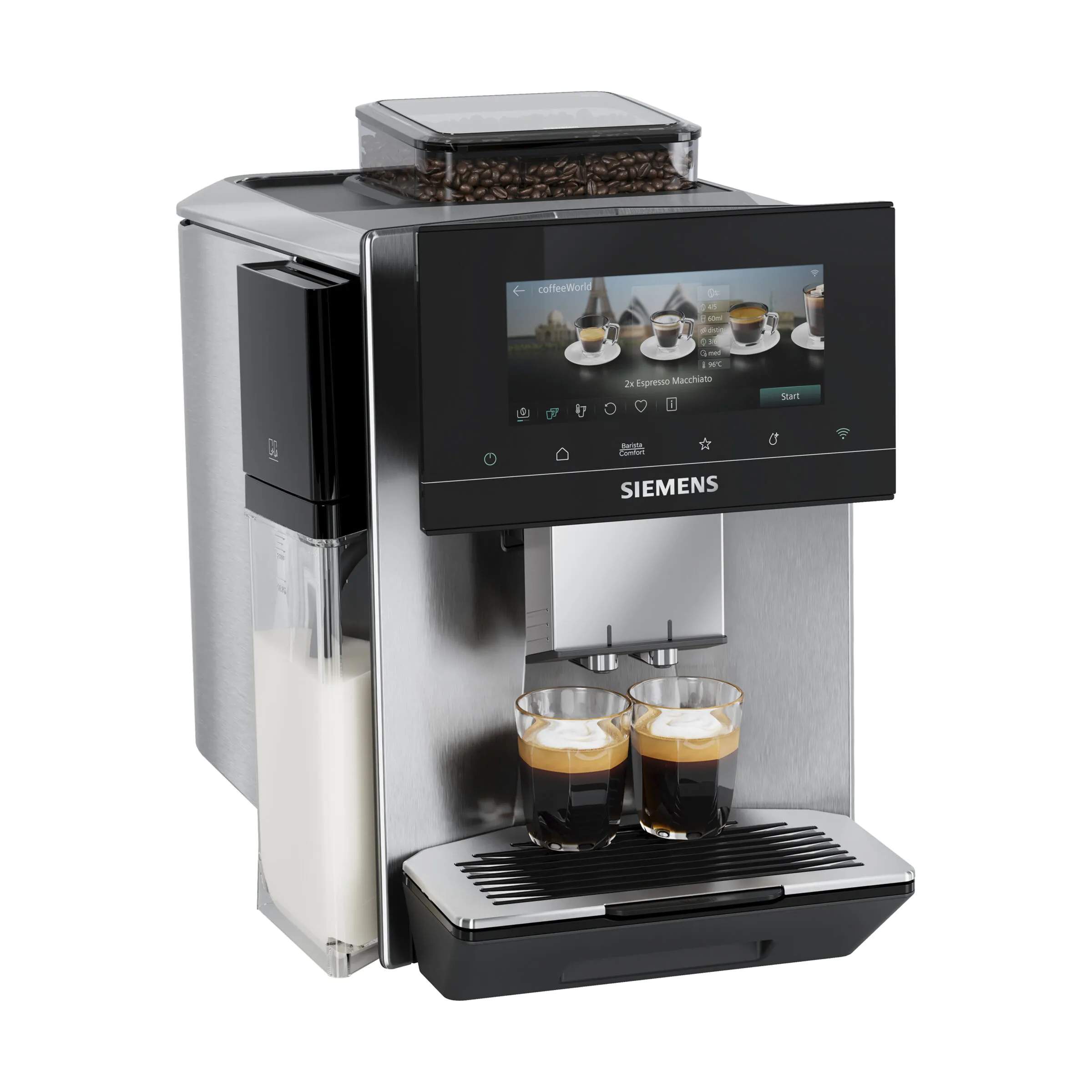 Siemens Kaffemaskiner EQ900 Plus iAroma Kaffemaskine i Grå, 1