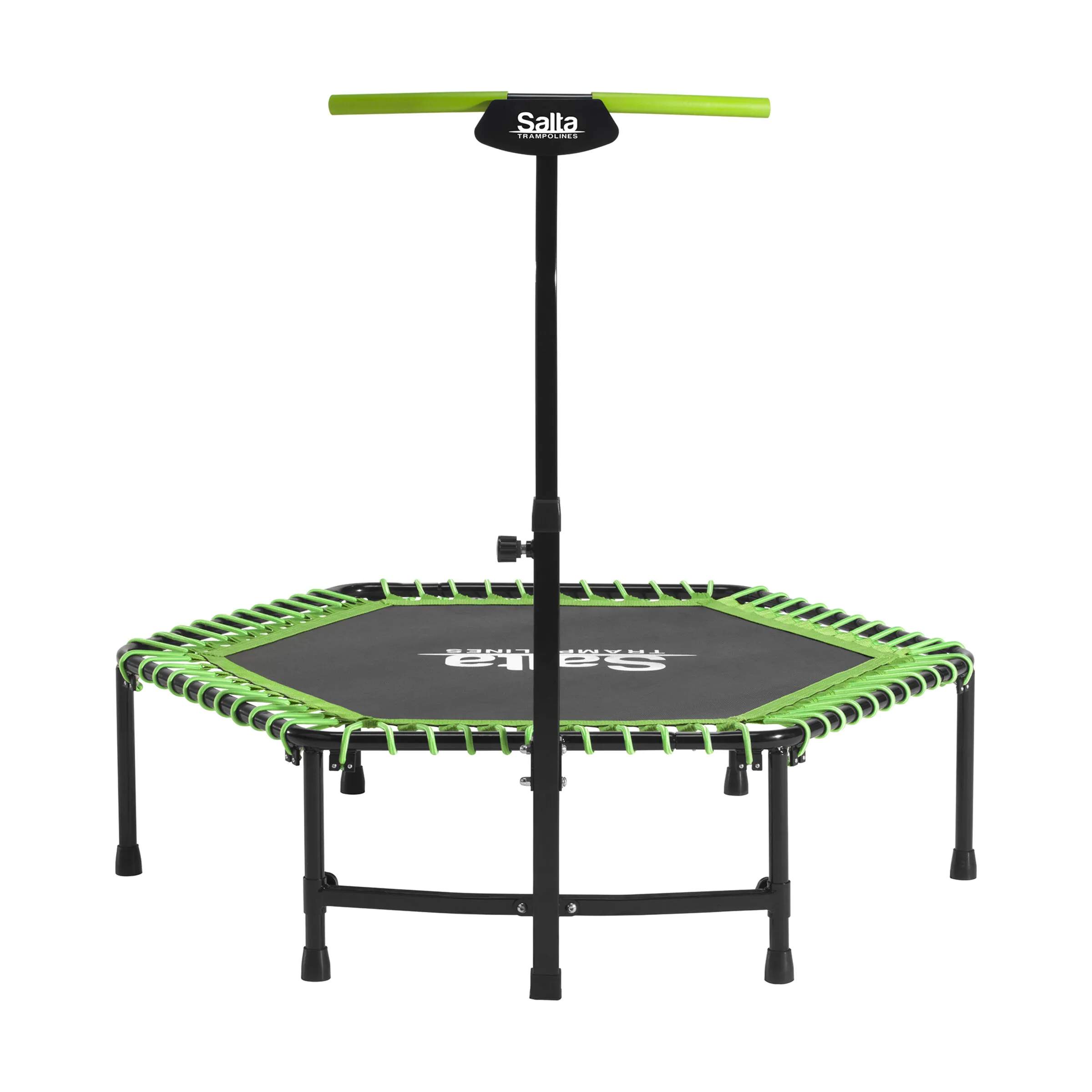 Salta Trampoliner Fitness Trampolin m. håndtag i Sort/grøn, 1