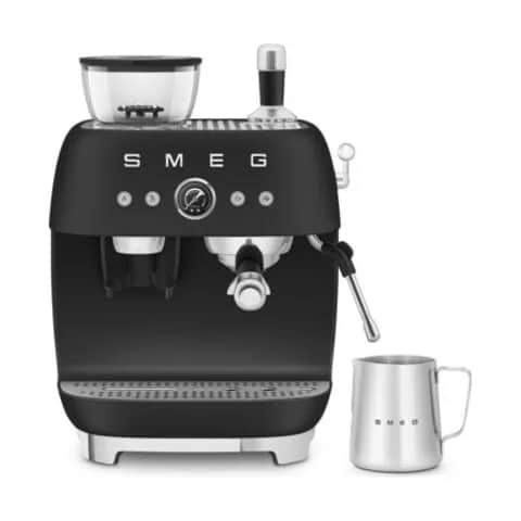 Smeg Espressomaskiner 50's style Espressomaskine i mat sort, 1