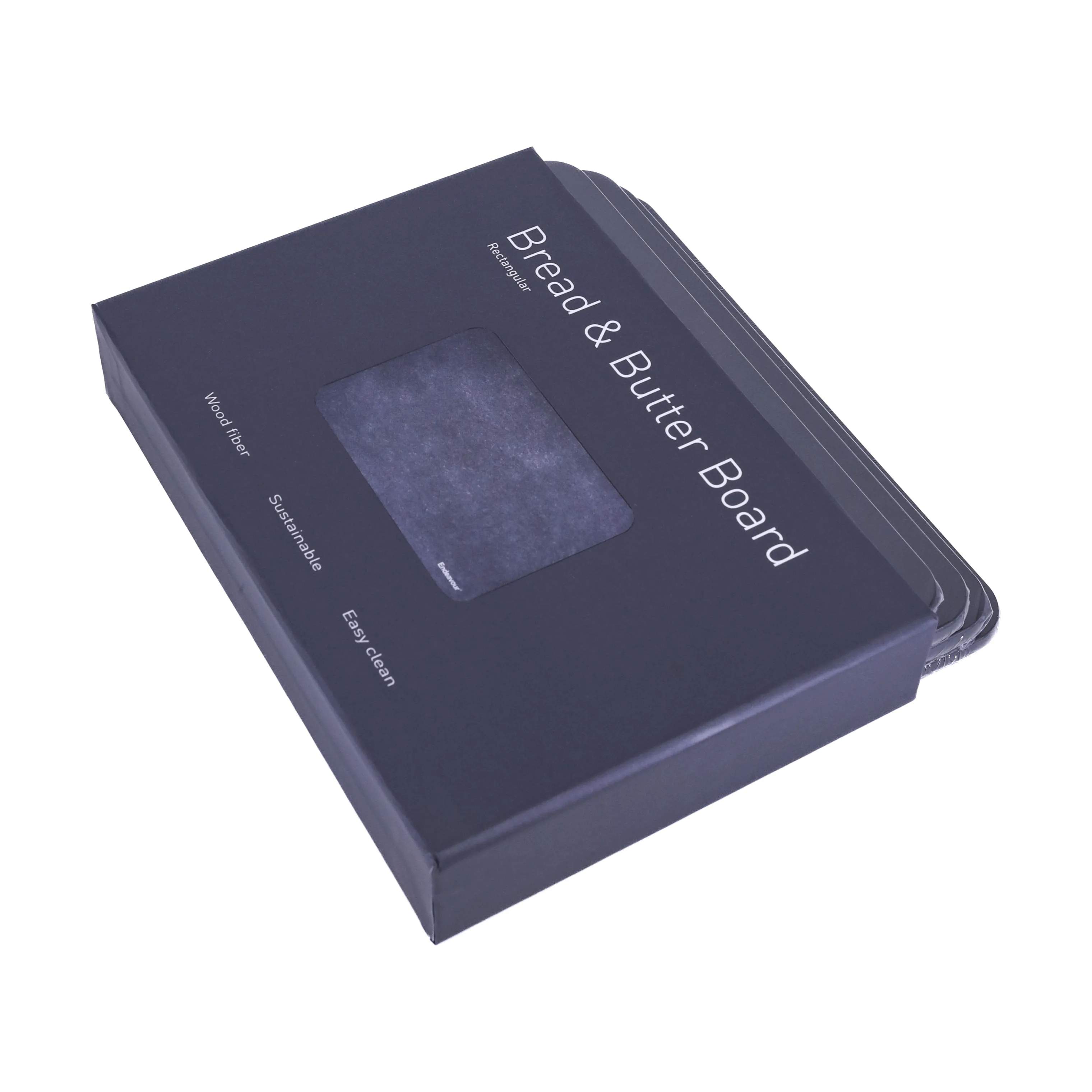 Endeavour Skærebrætter Bread & Butter Skærebræt i Sort, B17 x L12 cm, 6