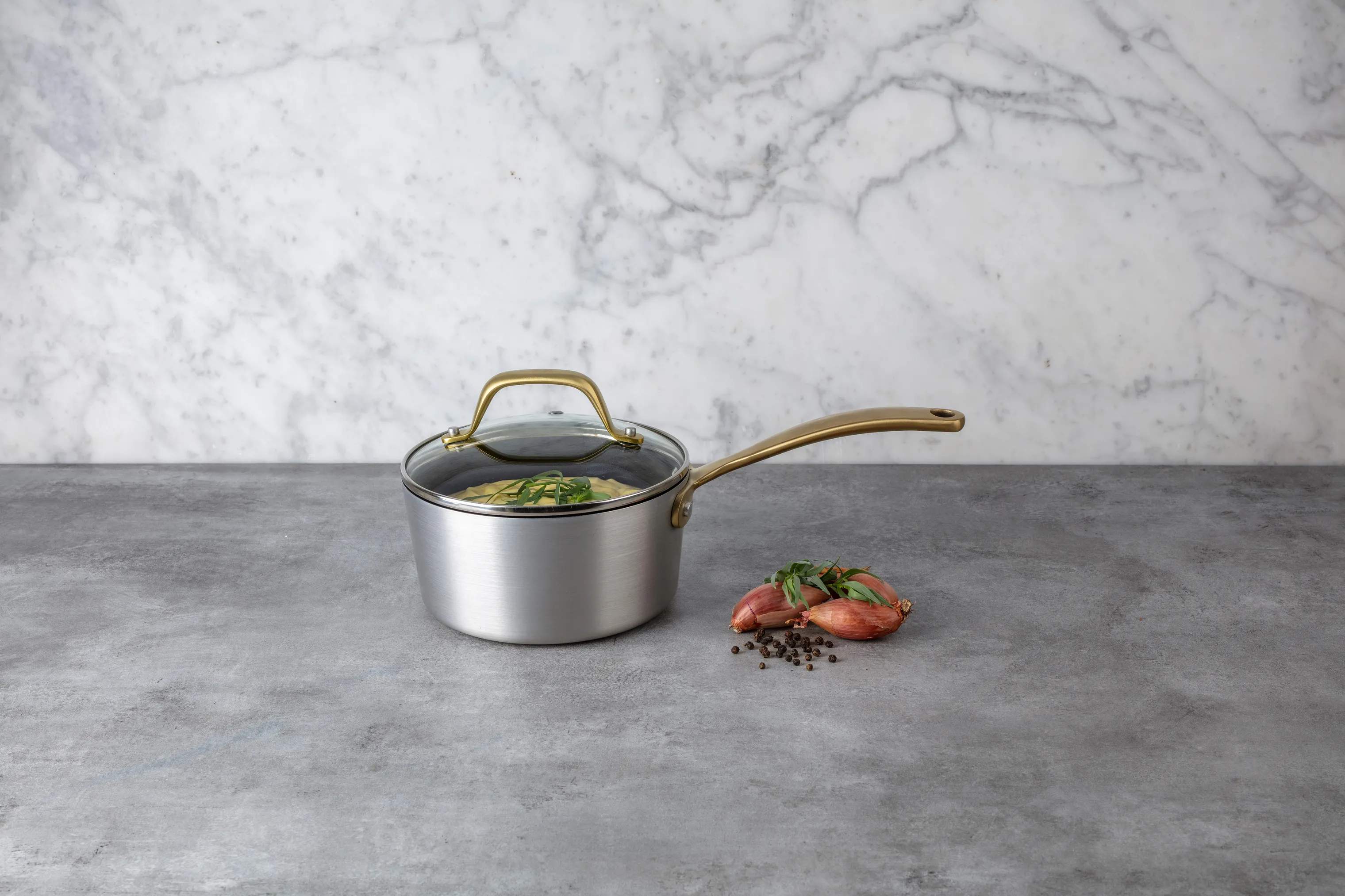 Cook & Baker Kasseroller Premium Kasserolle i Sølvfarvet/guldfarvet, 2