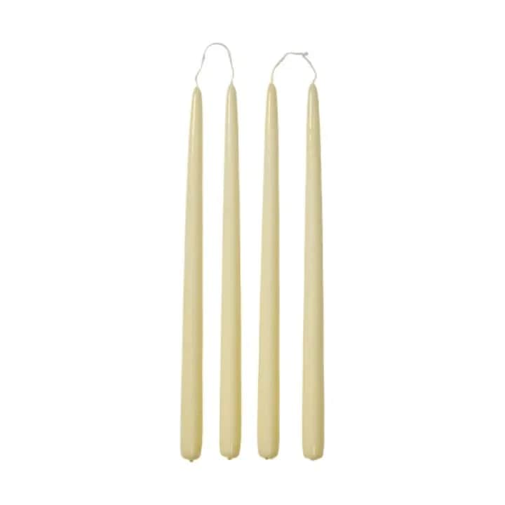Broste Copenhagen Kronelys Smooth Glossy Kronelys i Gul, 1