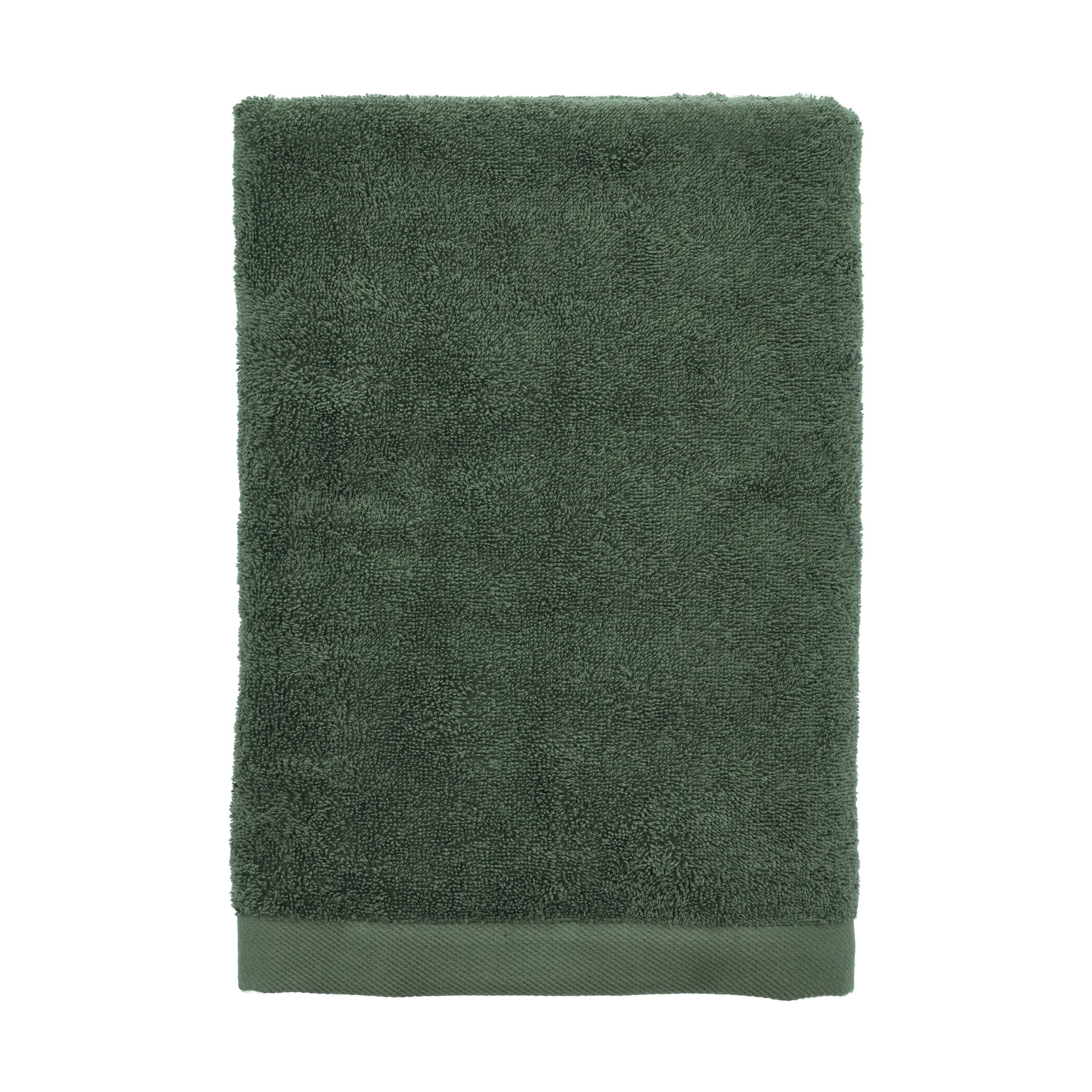 Organic Comfort Håndklæde, pine green, large