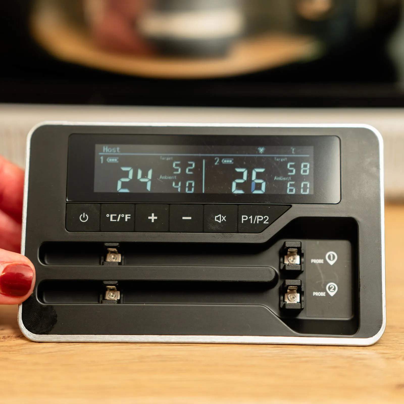 Casper Sobczyk Stegetermometre Dual Stegetermometer i Sølv, 2