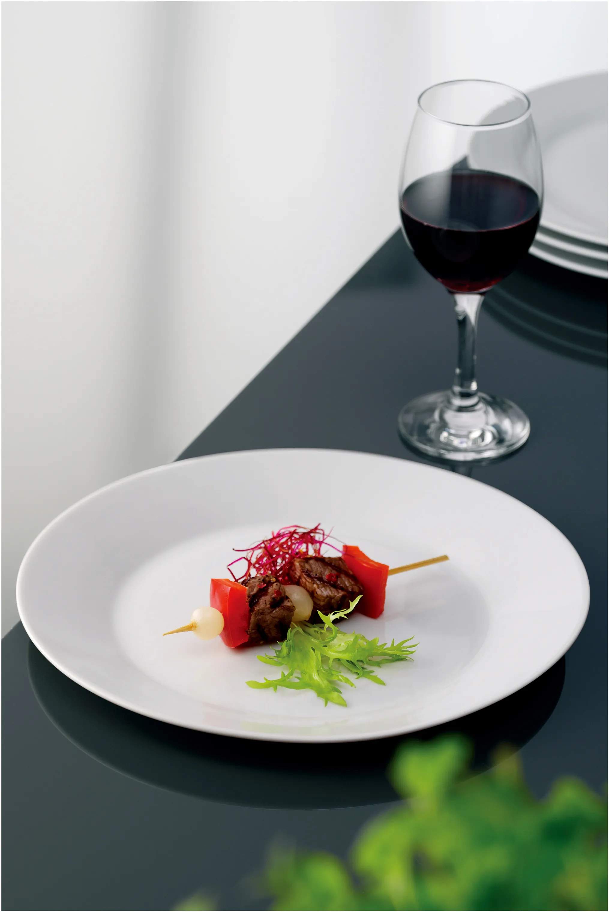 Aida Middagstallerkener Café Steaktallerken - 4 stk. i Hvid, 2