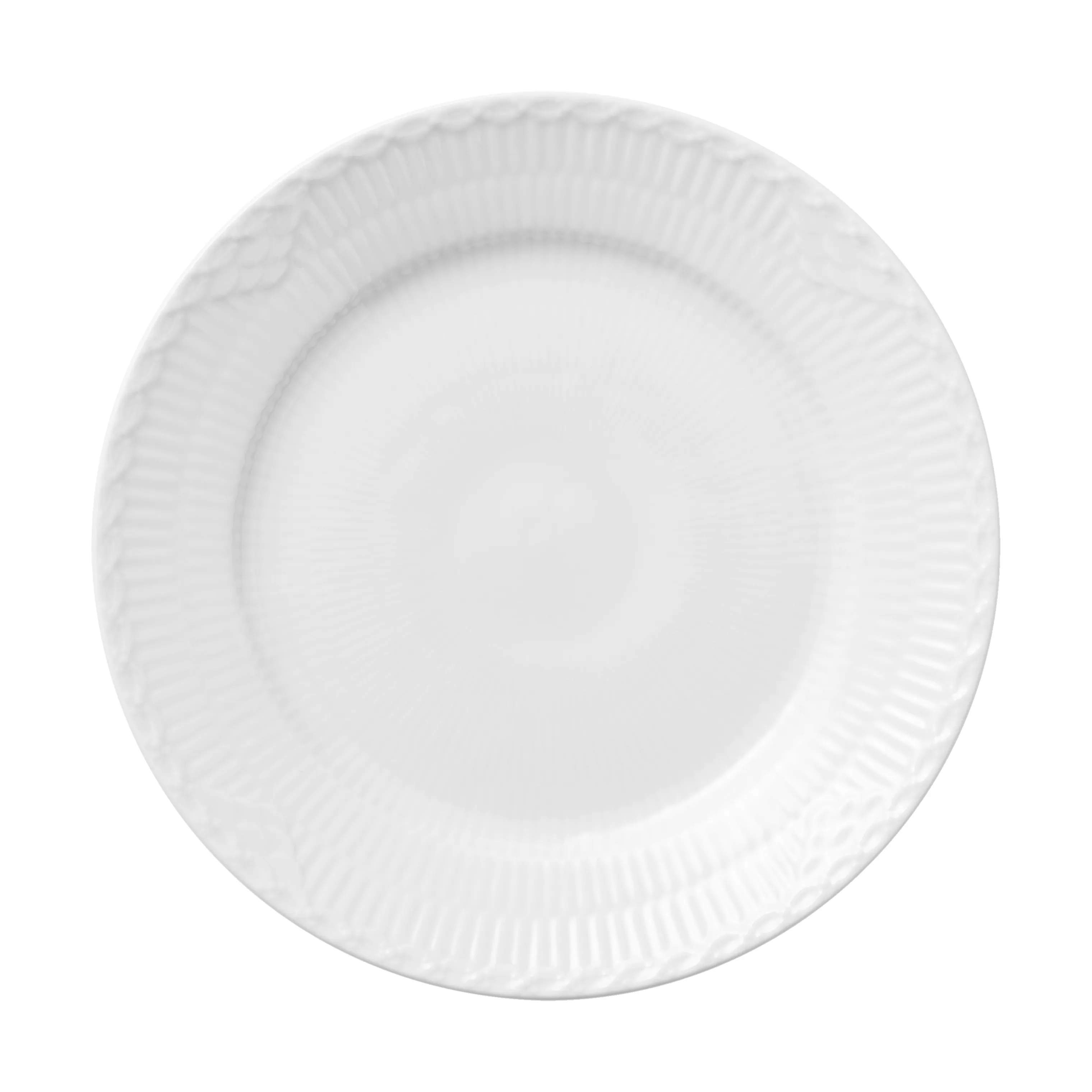 Royal Copenhagen Kagetallerkener Hvid Halvblonde Kagetallerken i 19 cm, 1