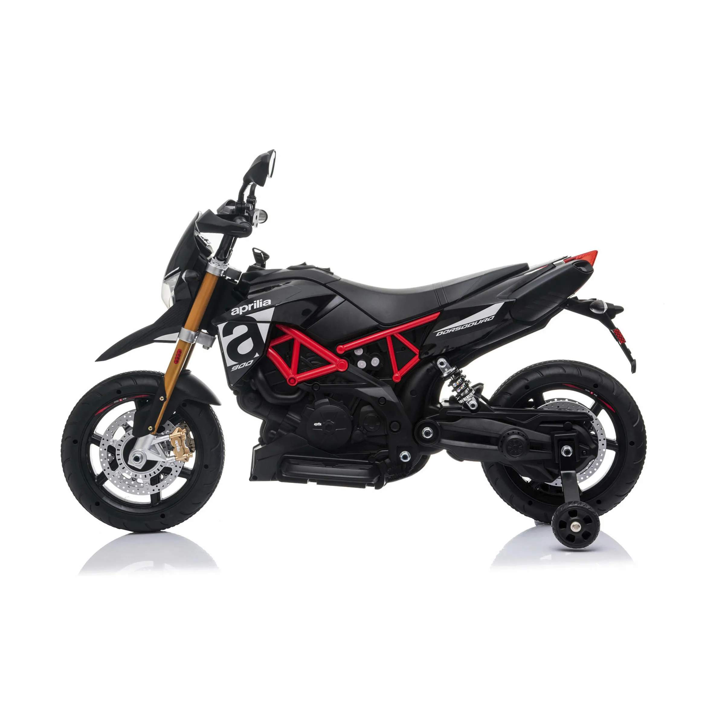 Elektrisk Motorcykel - Aprilia Dorsoduro 900, sort, large