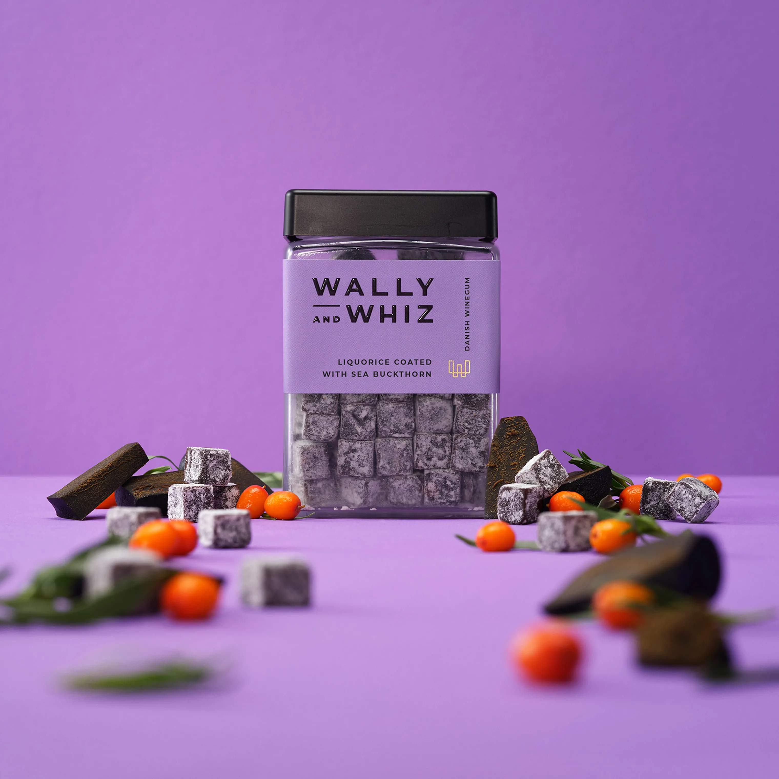 Wally and Whiz Søde sager Lakrids med havtorn i 240 gram, 2