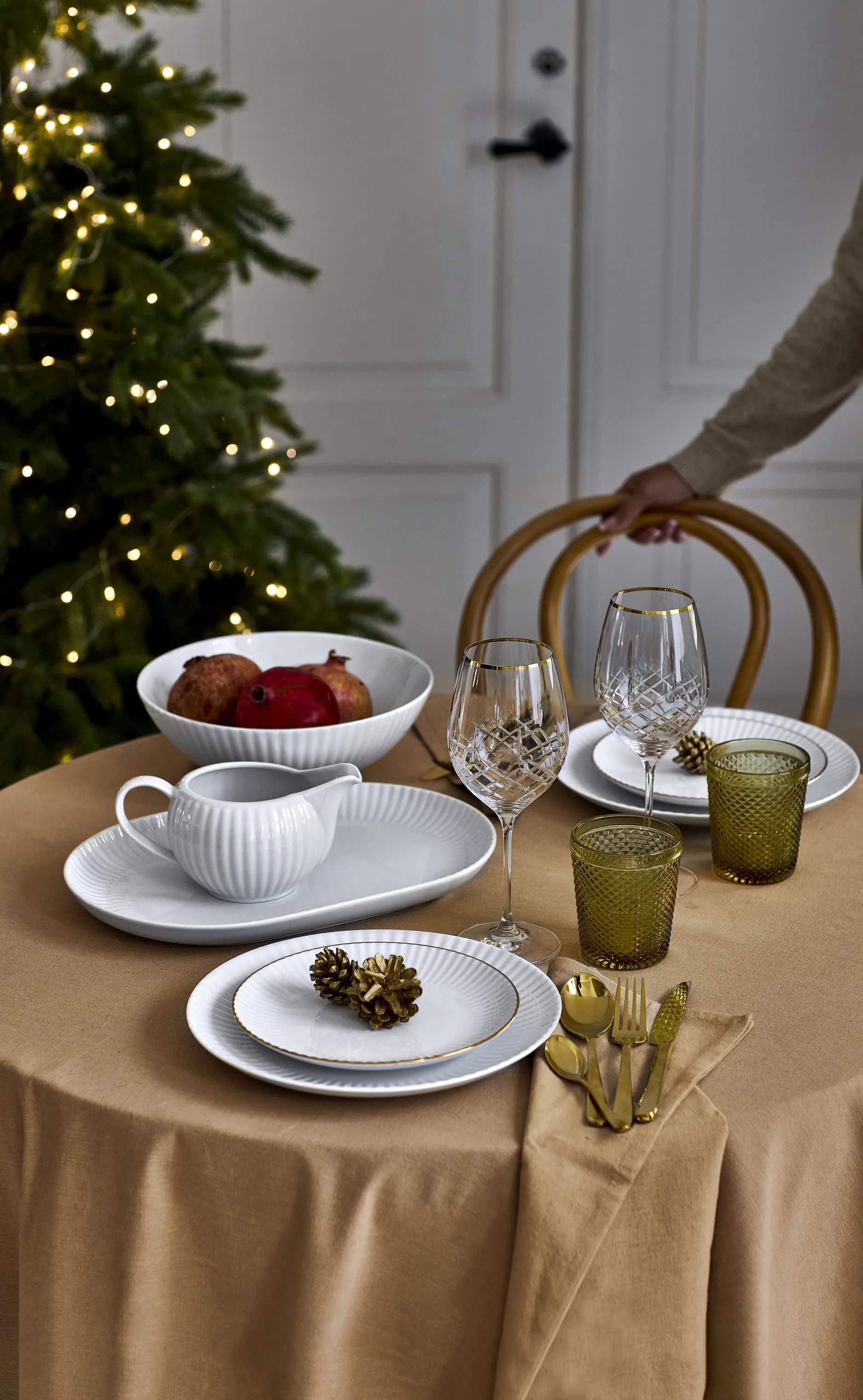 CASA Living Sovseskåle og -kander Daisy Sovsekande i hvid, 70 cl, 4