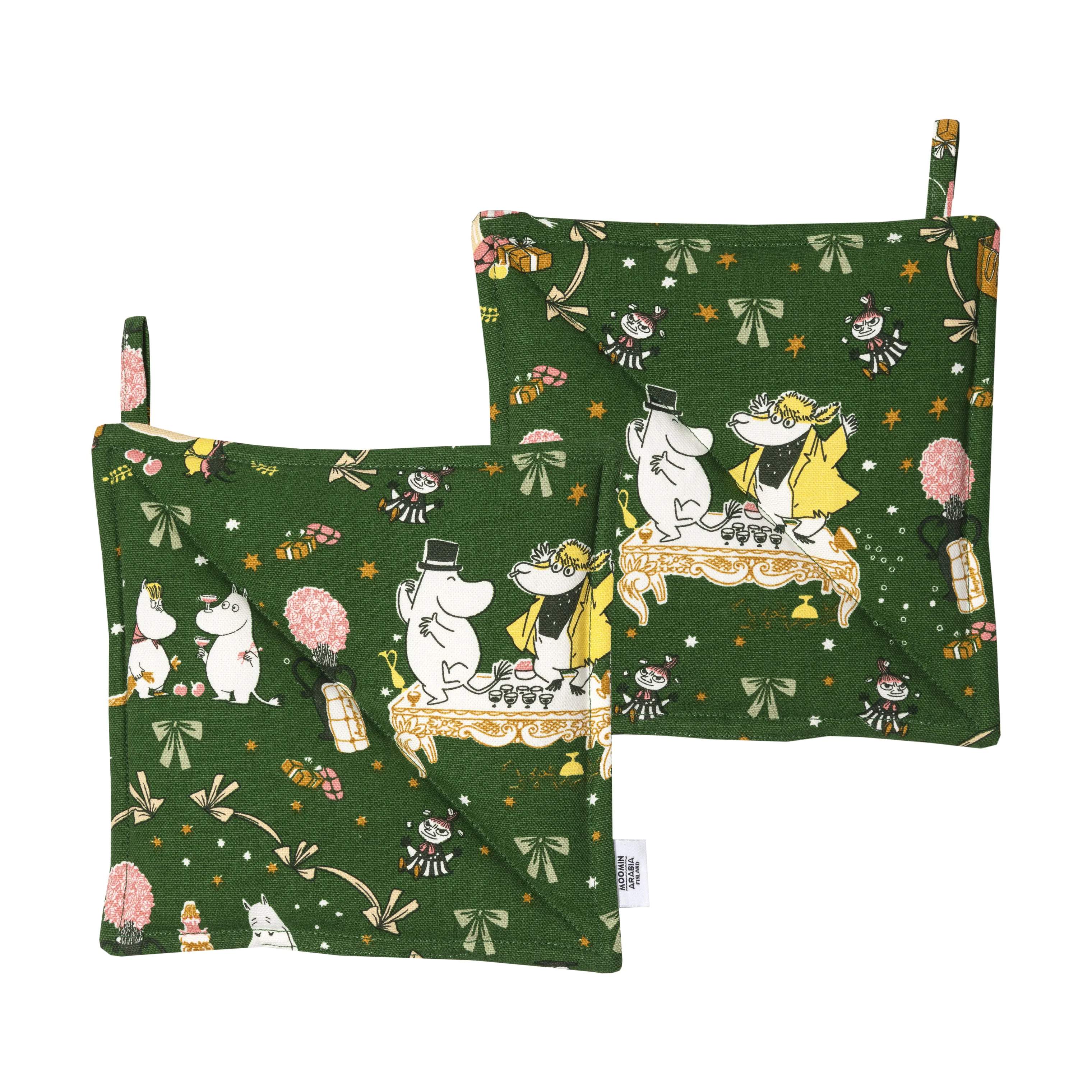 Moomin Arabia Grydelapper Gift of Love Grydelap i Grøn, 1