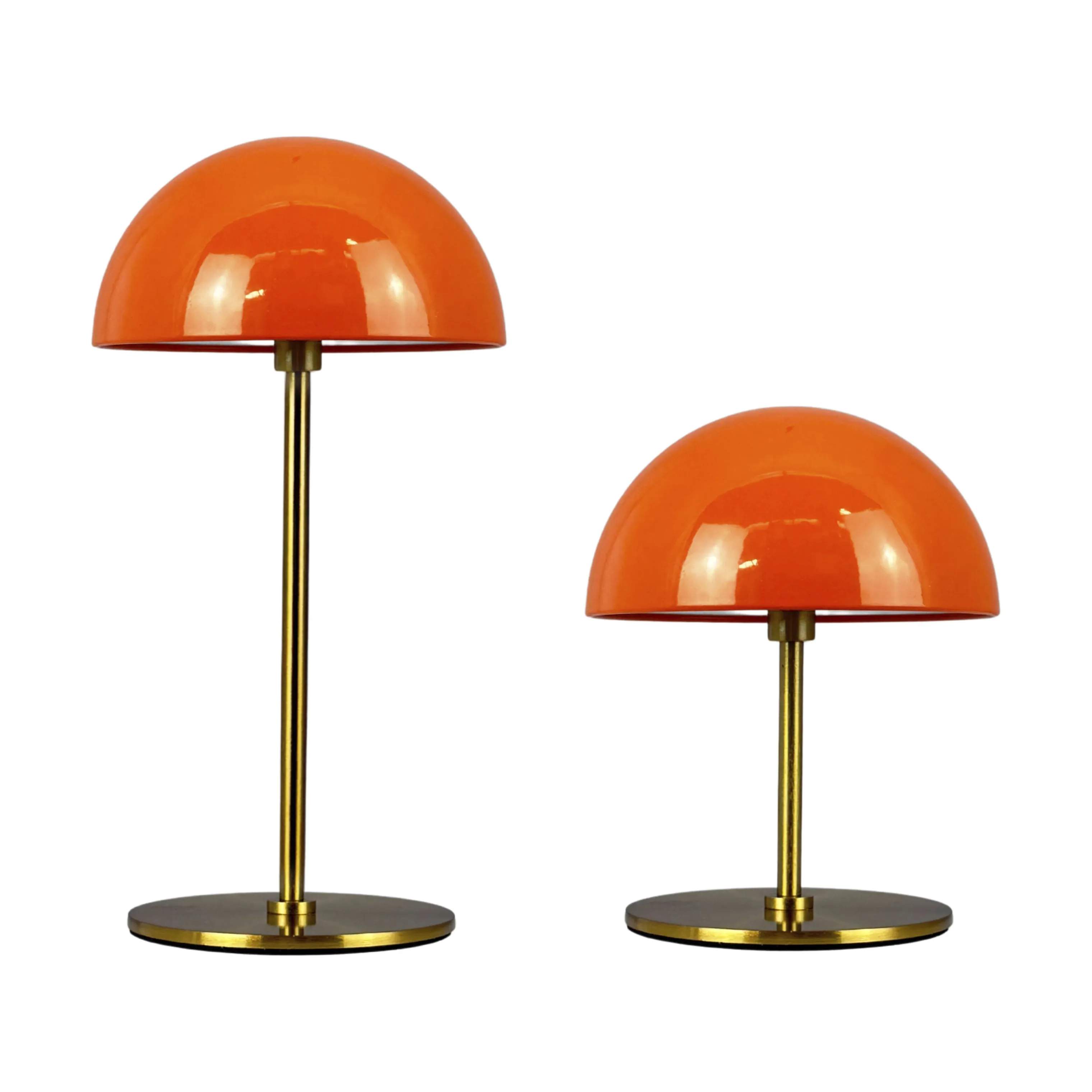 Dyberg Larsen Bordlamper Along Bordlampe - 2 stk. i Orange/ Messing, 1