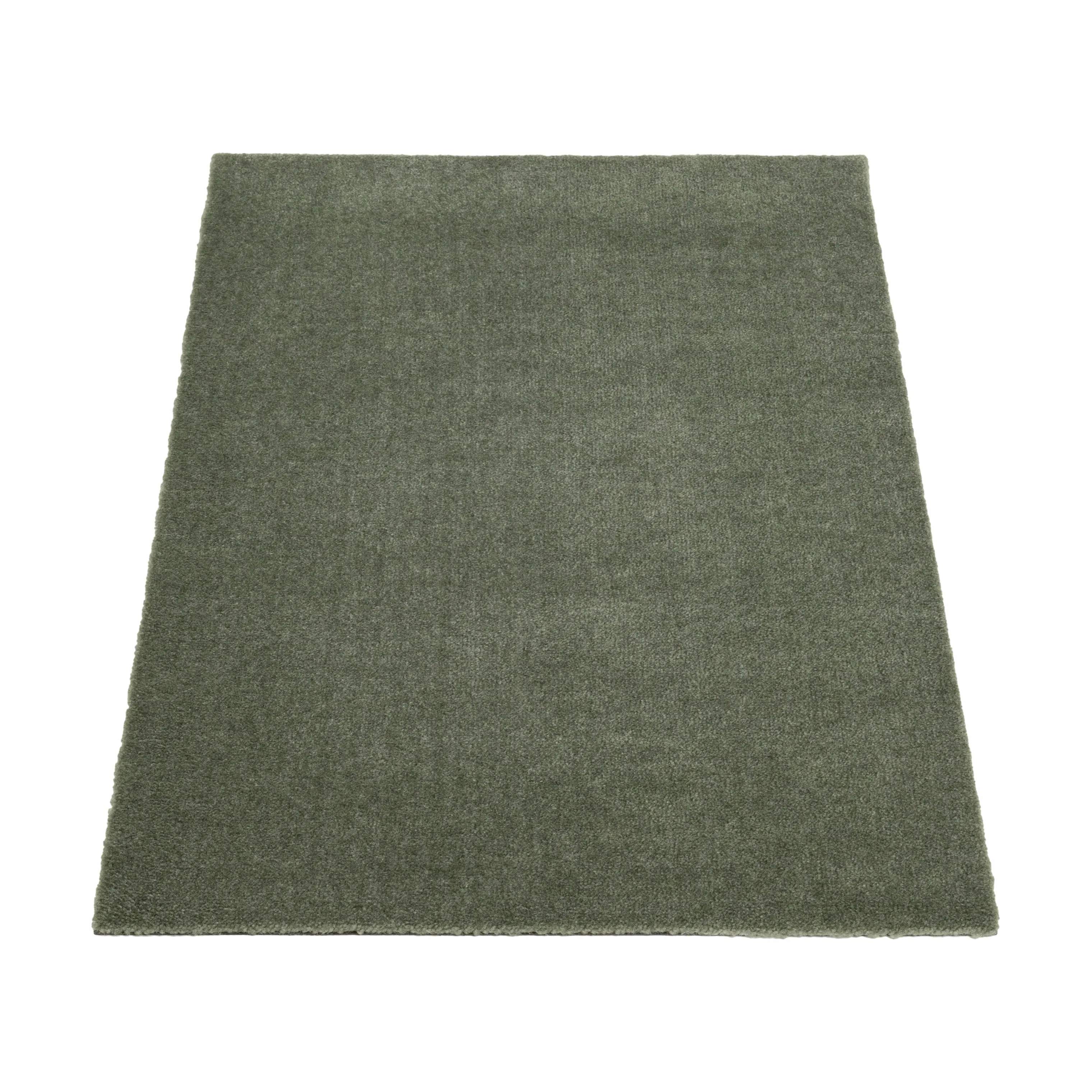 Tica Copenhagen Dørmåtter Uni Color Måtte i støvet grøn, B60 x L90 cm, 4