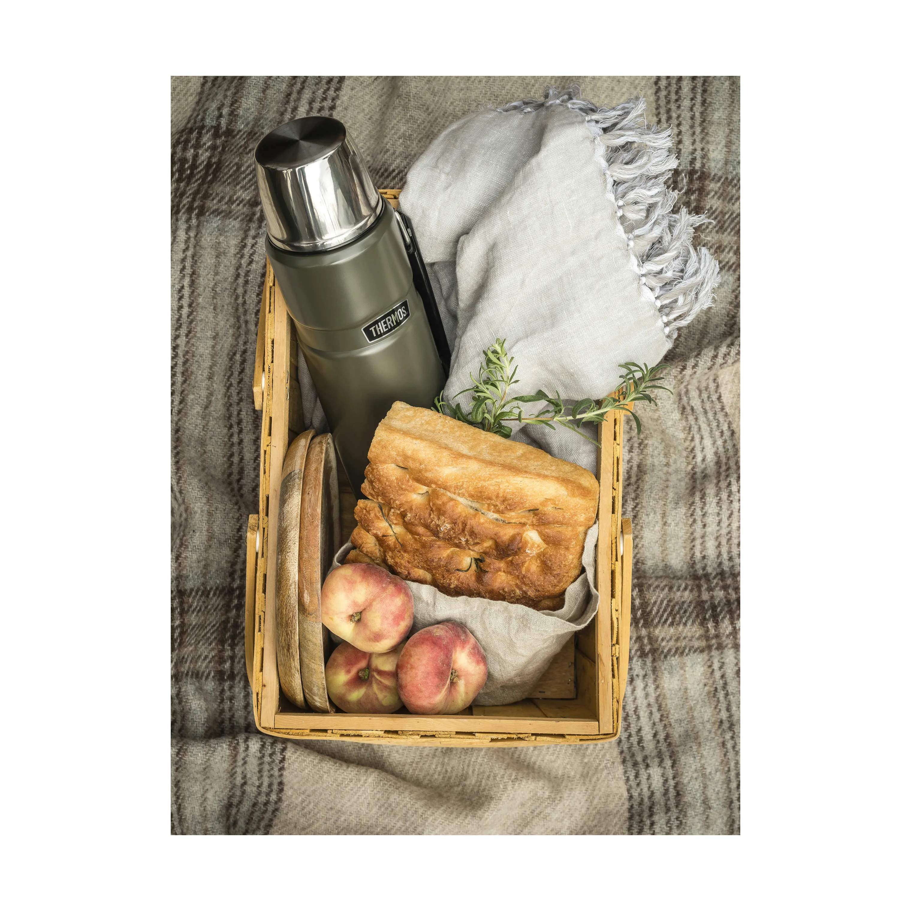 Thermos Termoflasker King Termoflaske i army, 1.2 L, 4