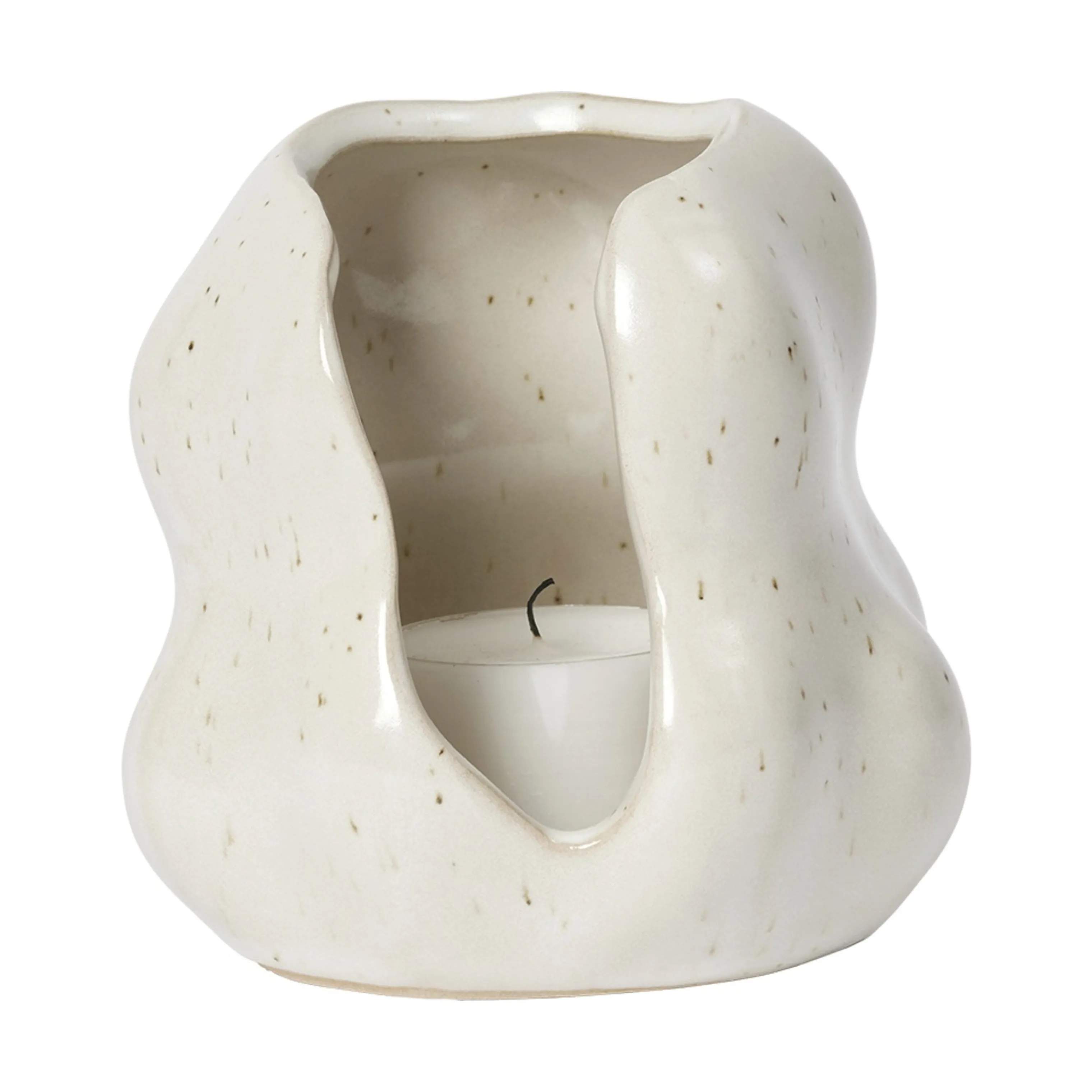 Broste Copenhagen Lanterner Hekla Lanterne i White Cream, 10 cm, 1