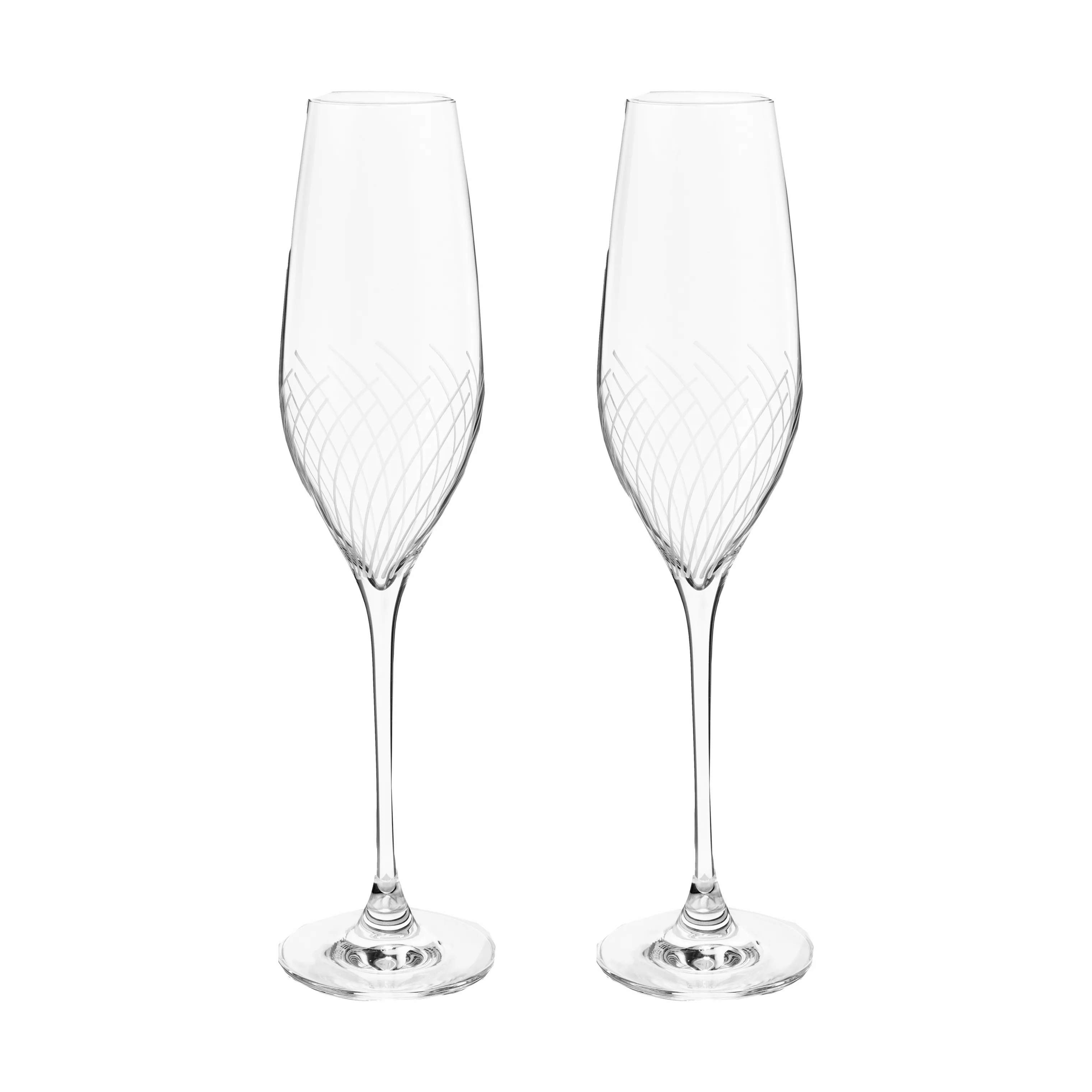 Holmegaard champagneglas Cabernet Lines Champagneglas - 2 stk.