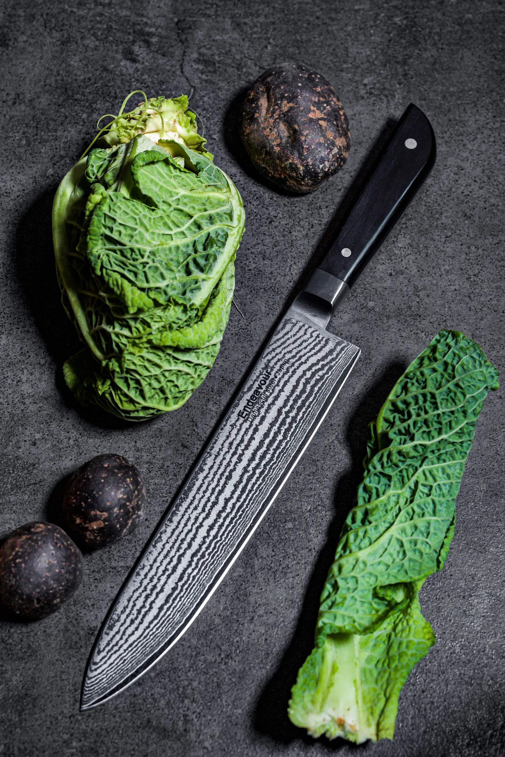Endeavour Kokkeknive Green Chopper i Sort/stål, 8
