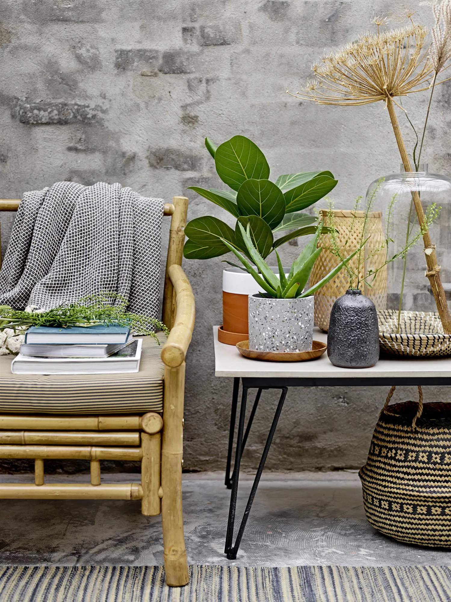 Bloomingville Loungeborde Mundo Bord i Grå, 90 cm, 2