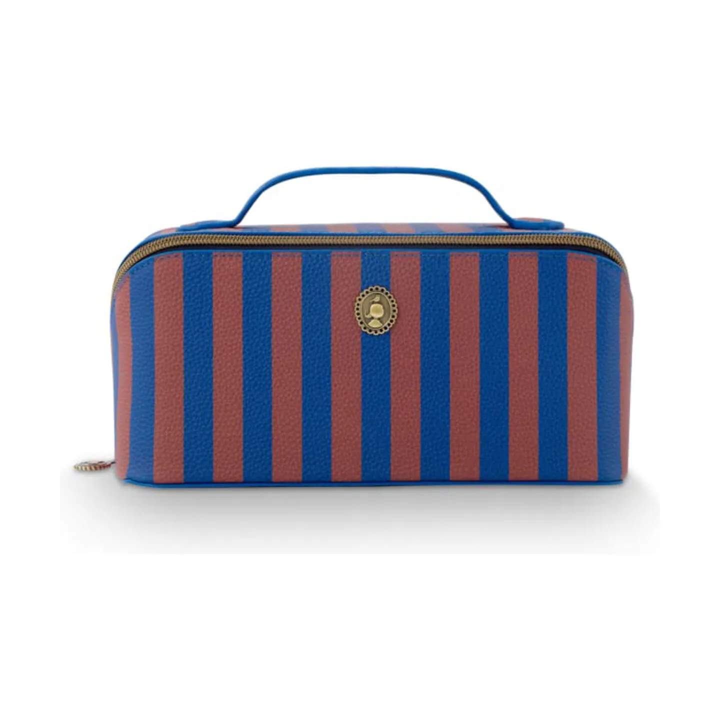 Cyrille Kosmetiktaske, stripe blue, large