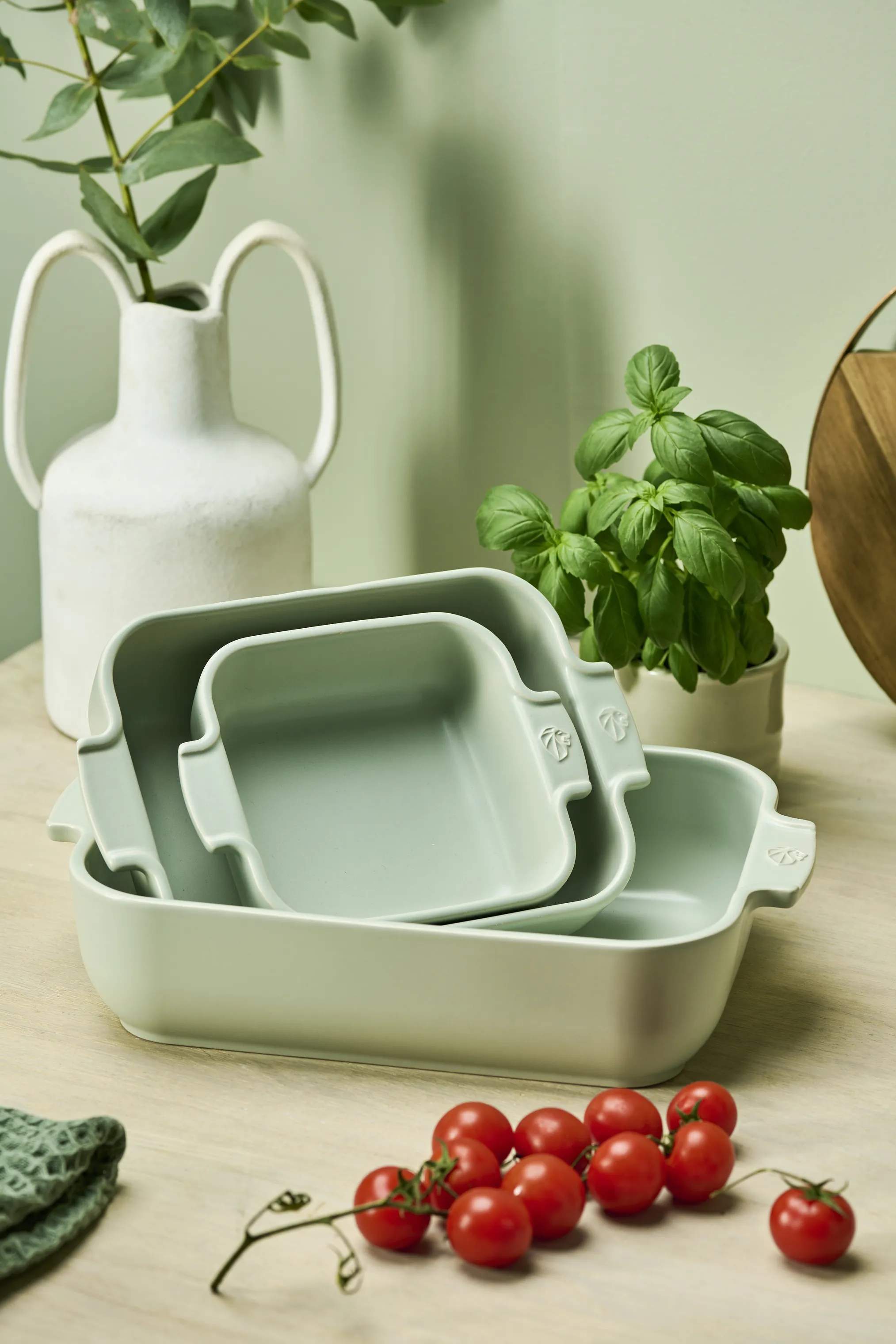 Peugeot Ovnfaste fade Appolia Ovnfast Fad i Grøn, B16,8 x L25 cm, 2