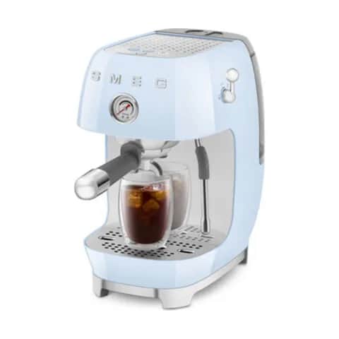 Smeg Espressomaskiner 50's style Espressomaskine i Lyseblå, 3