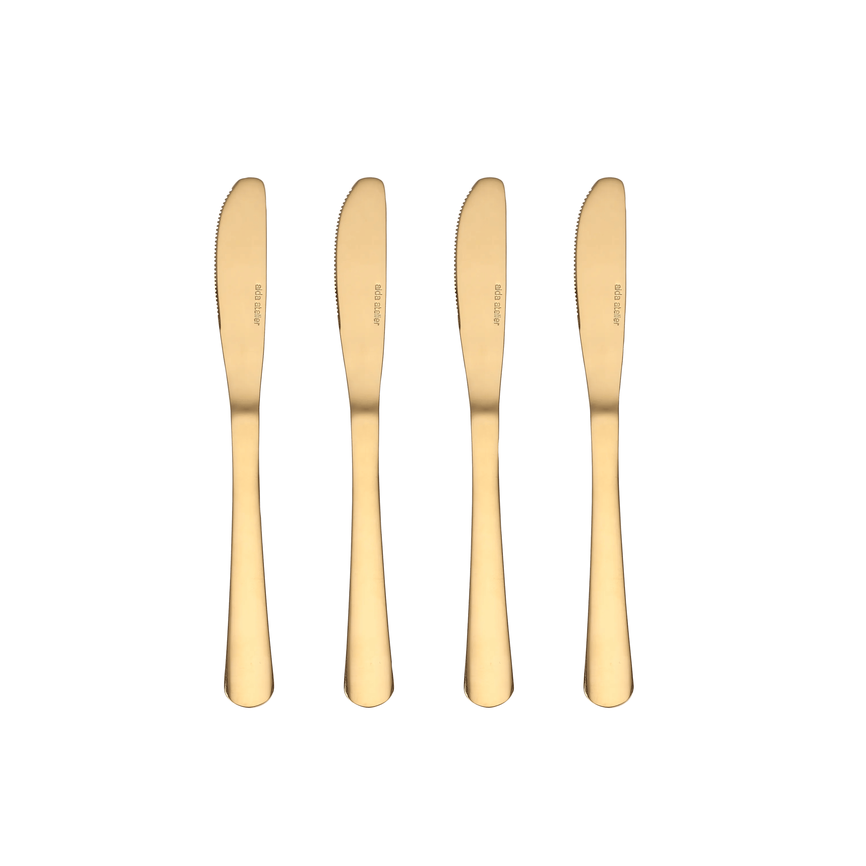 Aida Bordknive Atelier Bordkniv - 4 stk. i Guld, 1