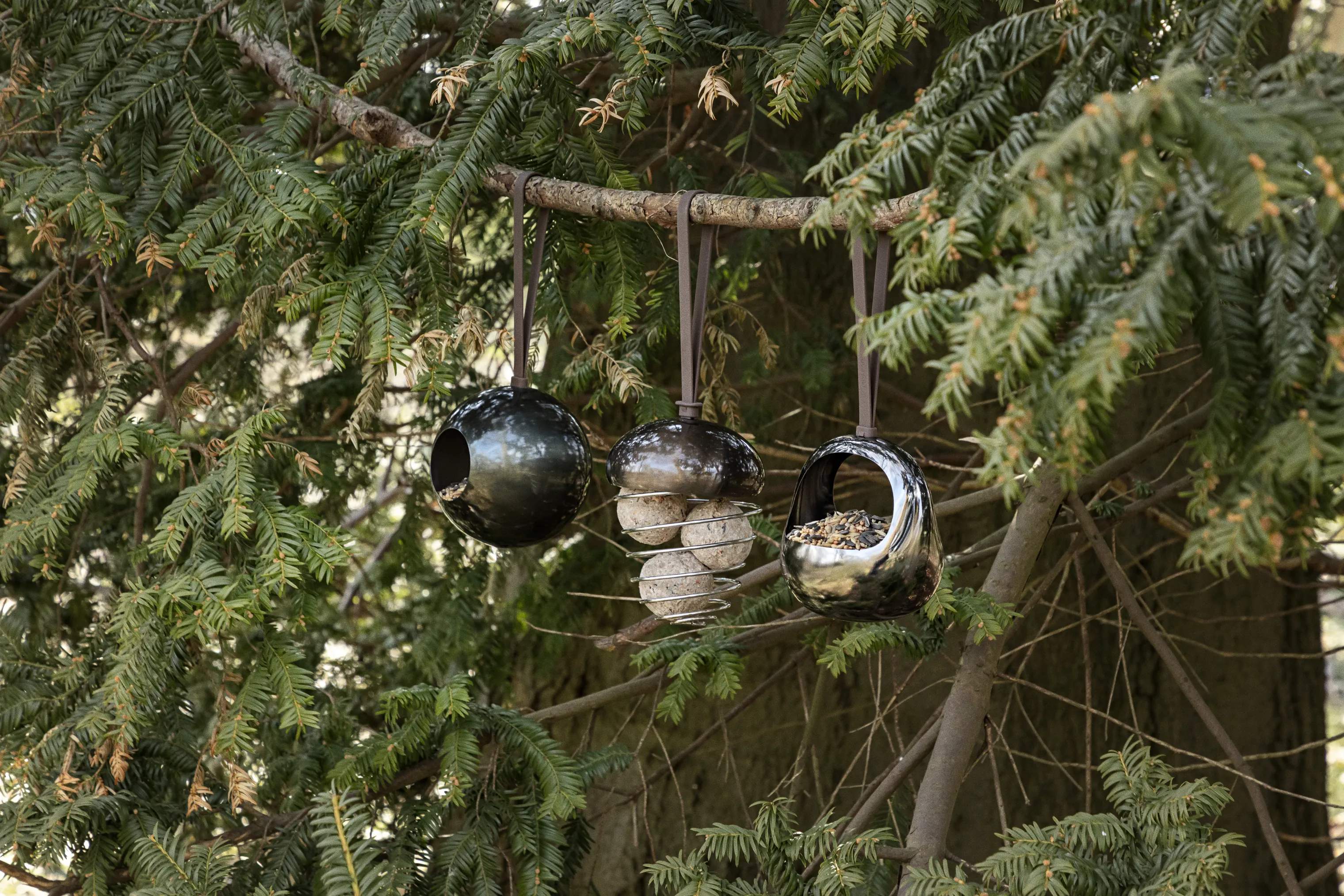 Eva Solo Foderhuse Fuglefoder Ornament - Kugle i Grøn, 2