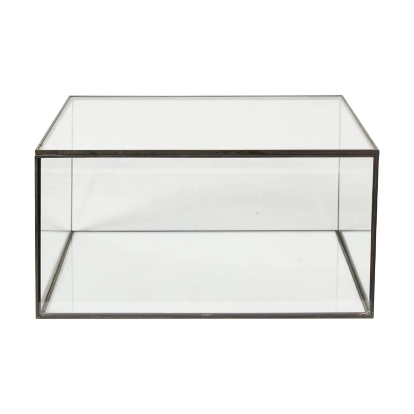 Speedtsberg Småopbevaring Glasækse m. låg i Klar/sort, 1
